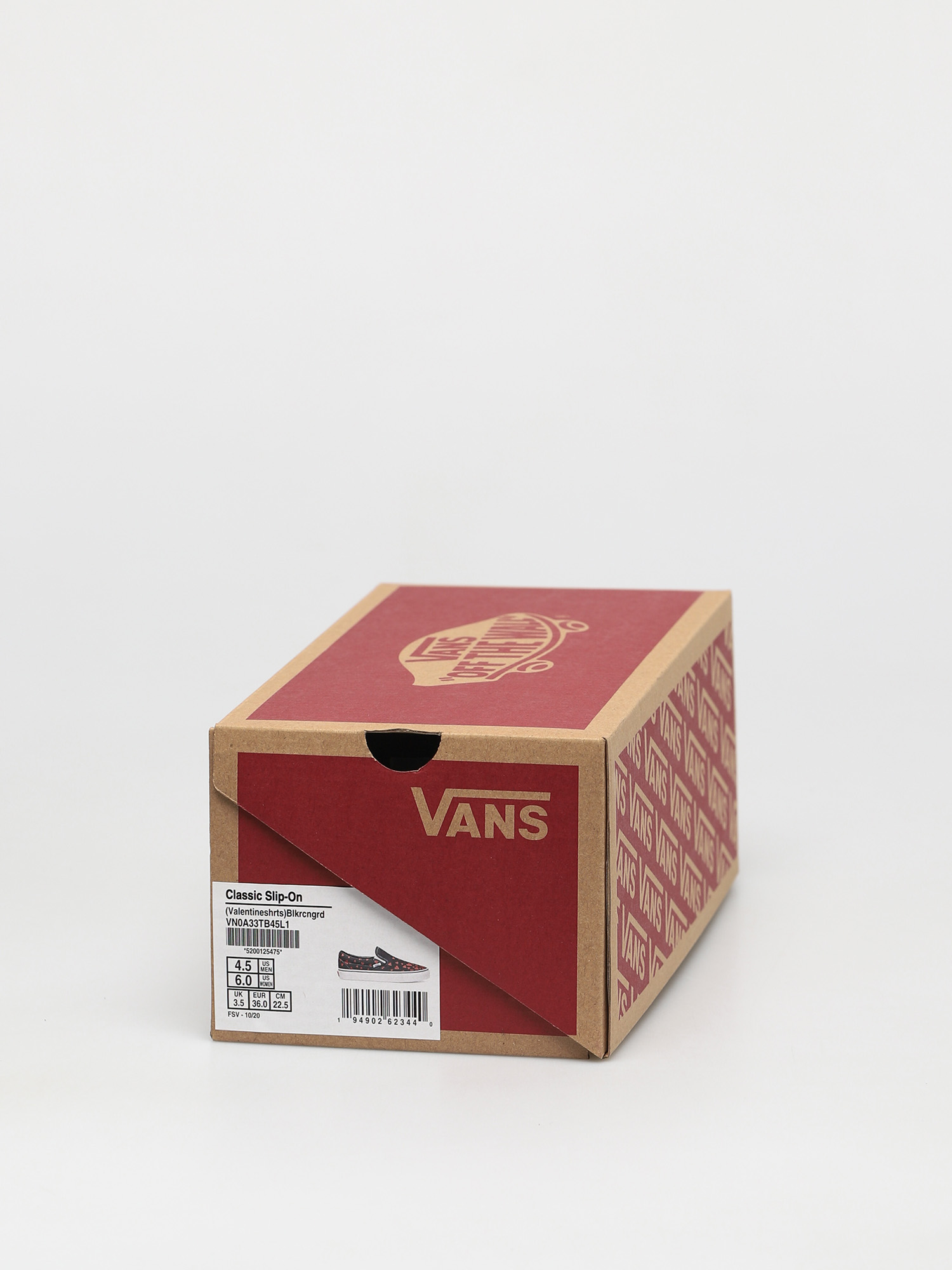 Buty Vans Classic Slip On (valentines hearts black/racing red)