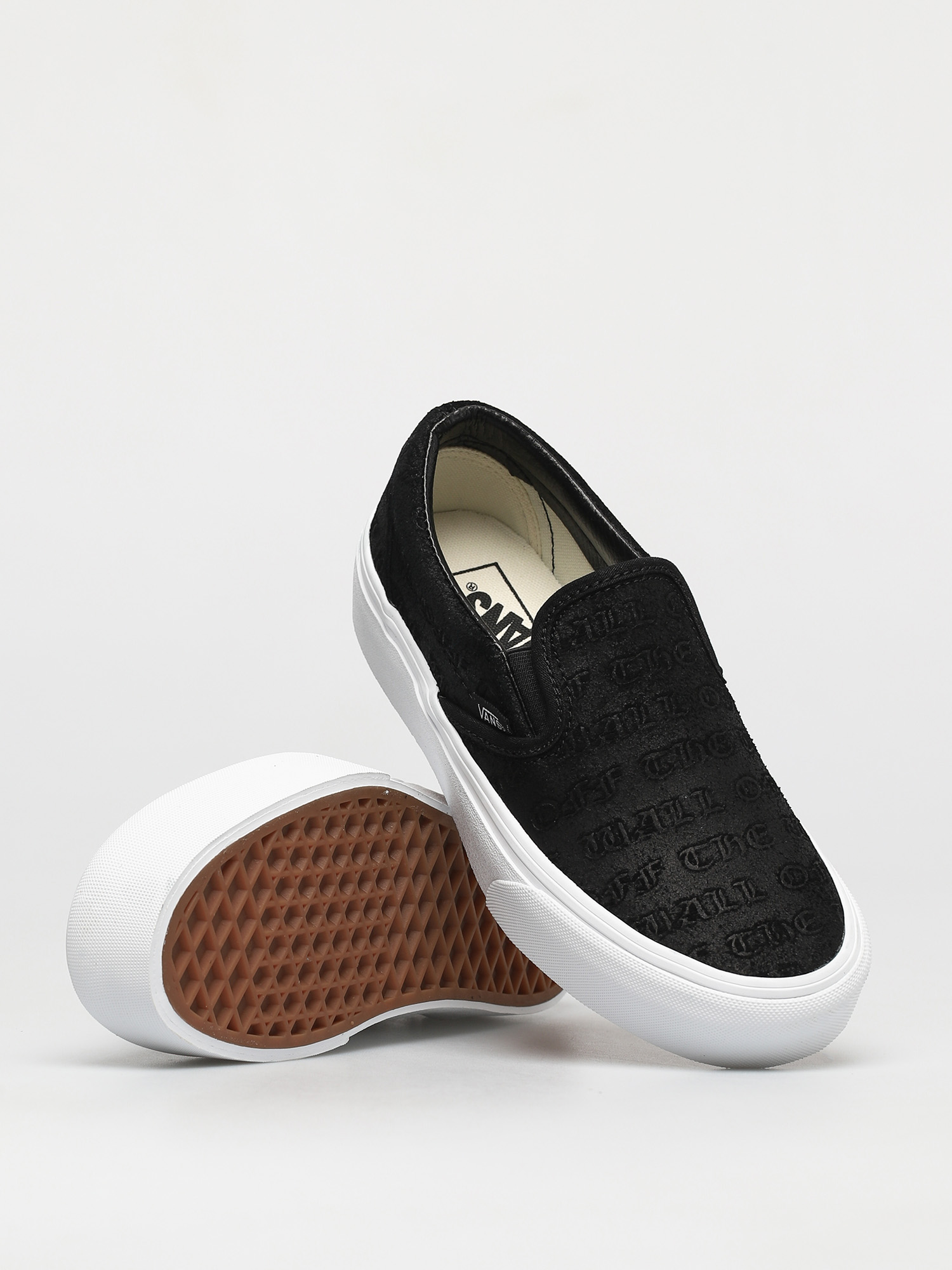 Buty Vans Classic Slip On Platform (deboss otw black/black)