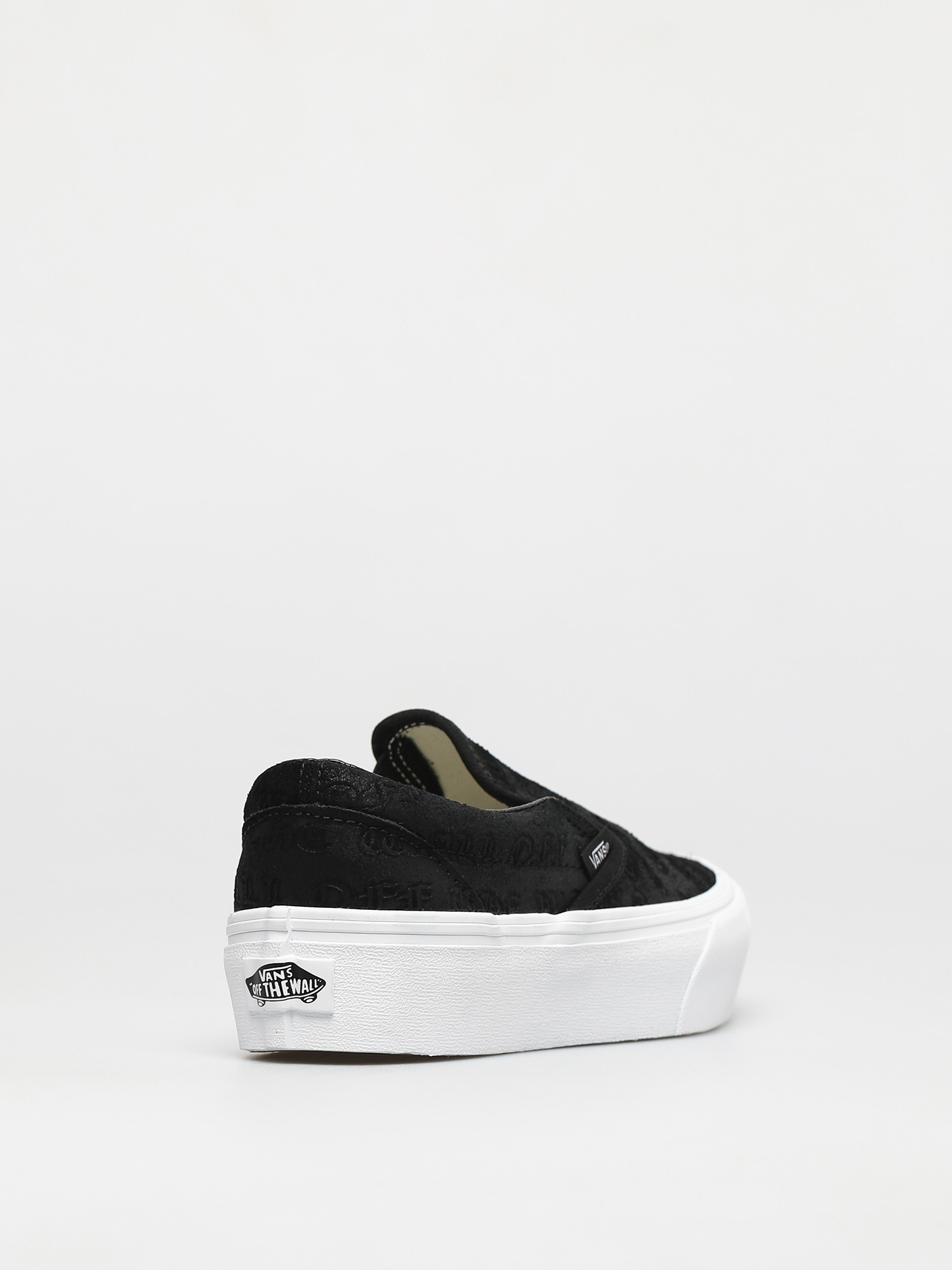 Buty Vans Classic Slip On Platform (deboss otw black/black)