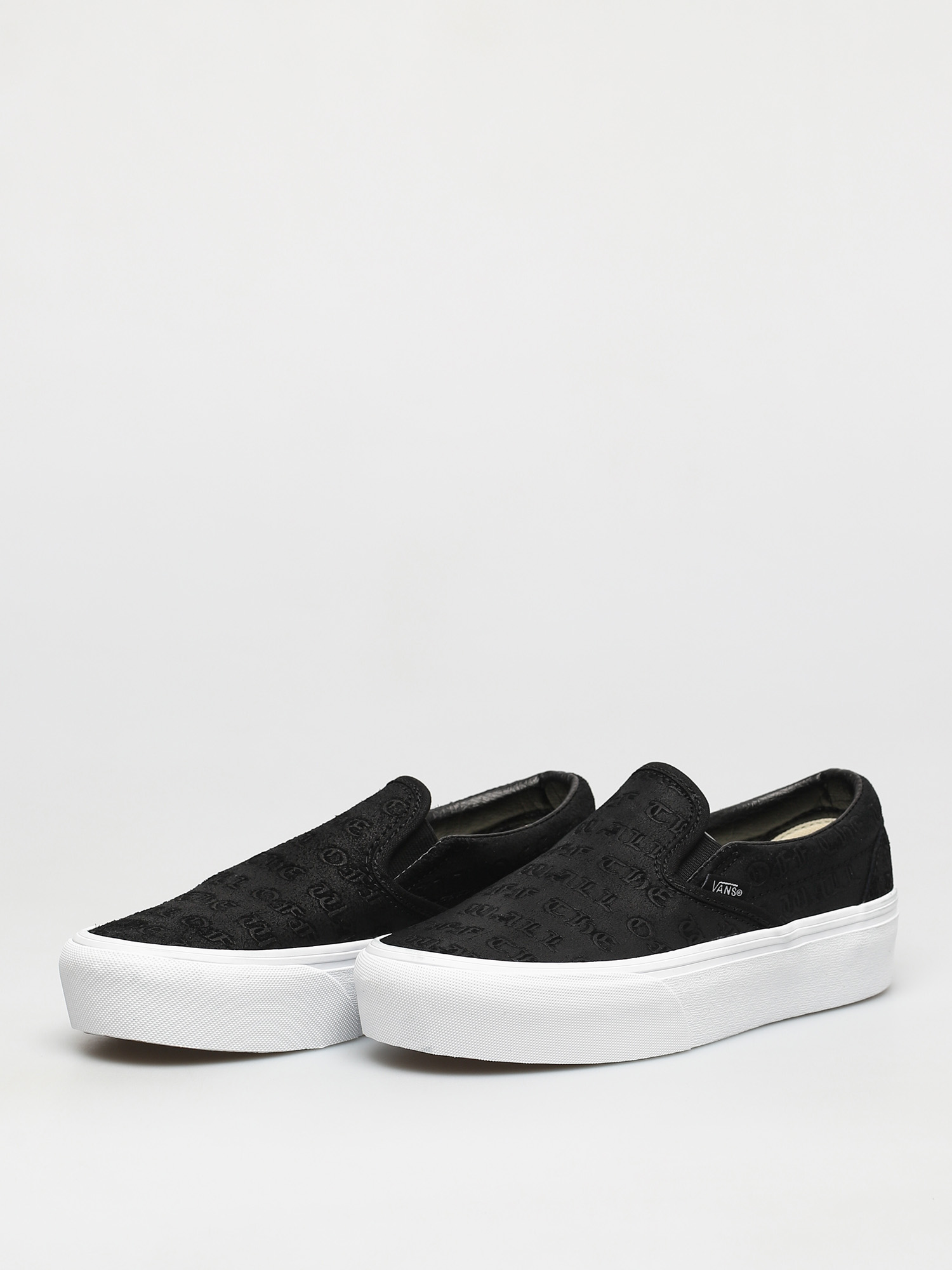 Buty Vans Classic Slip On Platform (deboss otw black/black)
