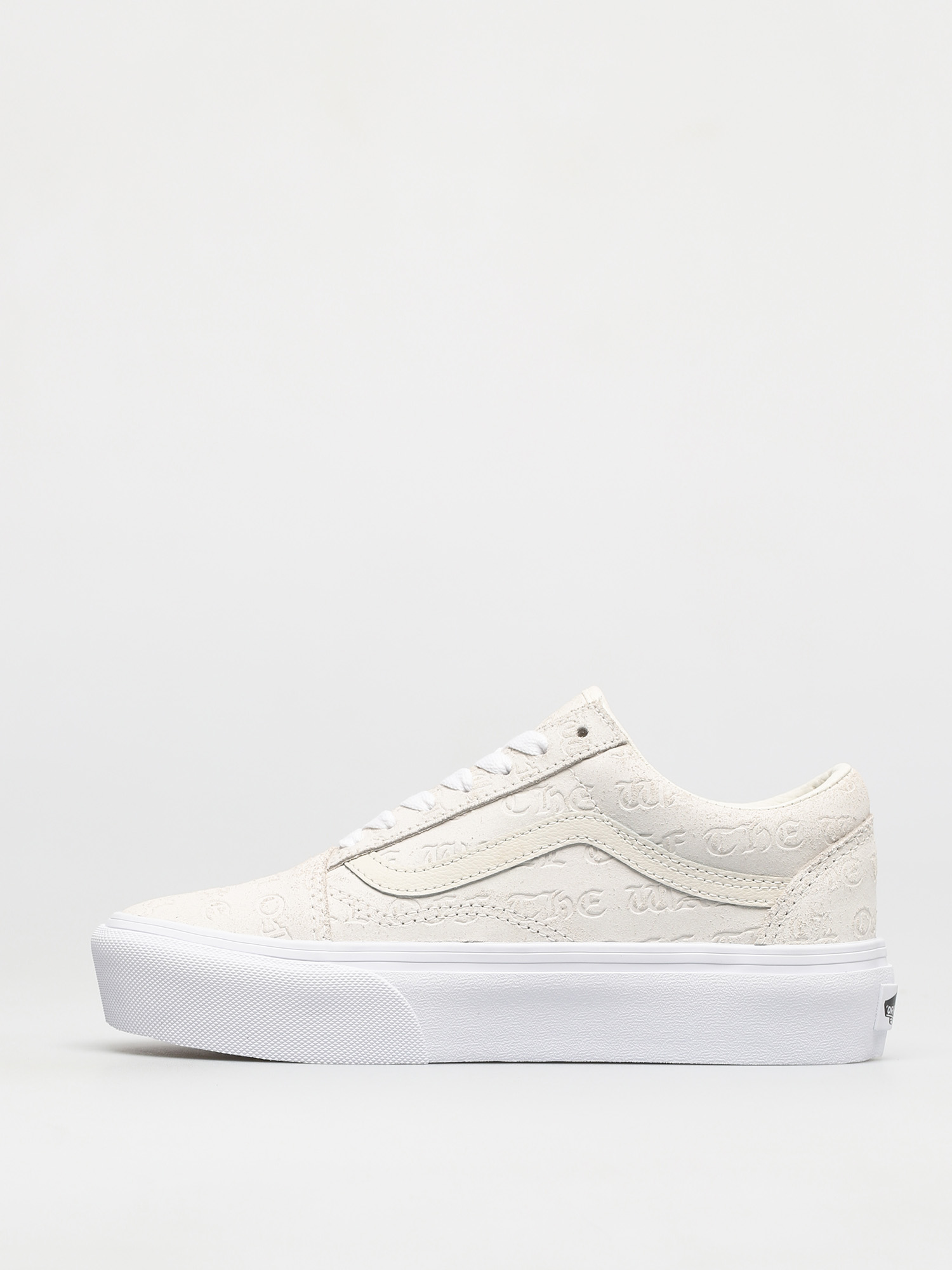 Buty Vans Old Skool Platform (deboss otw marshmallow/marshmallow)