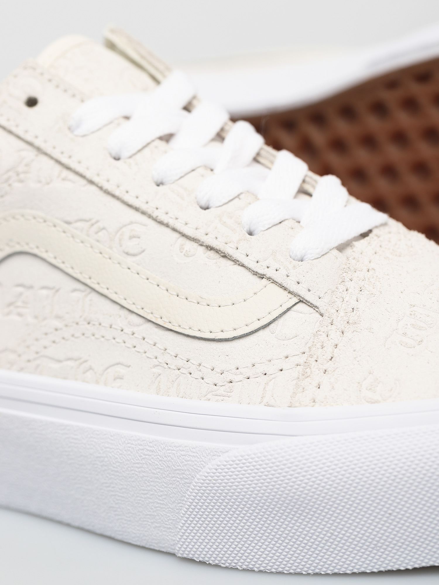 Buty Vans Old Skool Platform (deboss otw marshmallow/marshmallow)