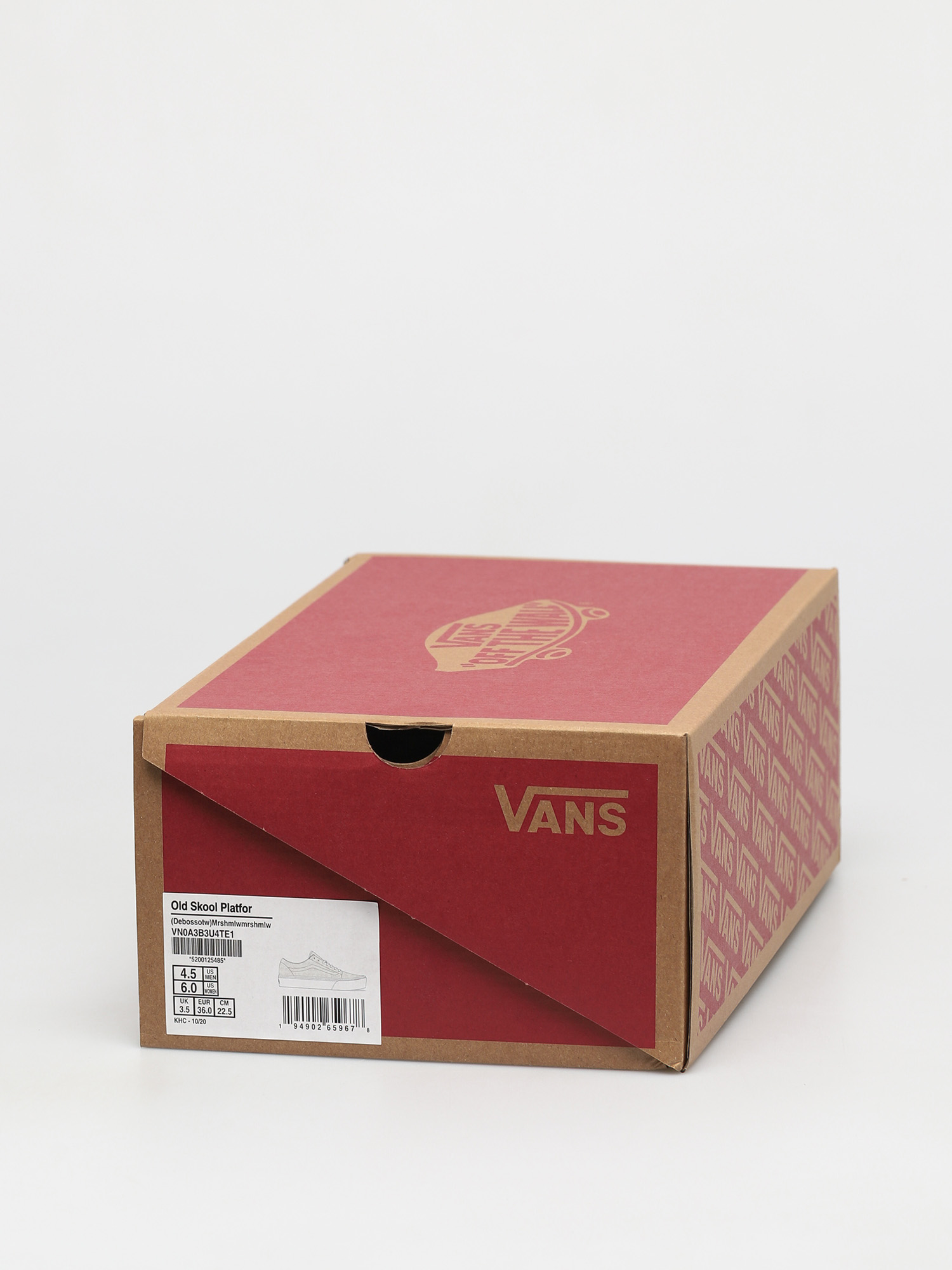 Buty Vans Old Skool Platform (deboss otw marshmallow/marshmallow)