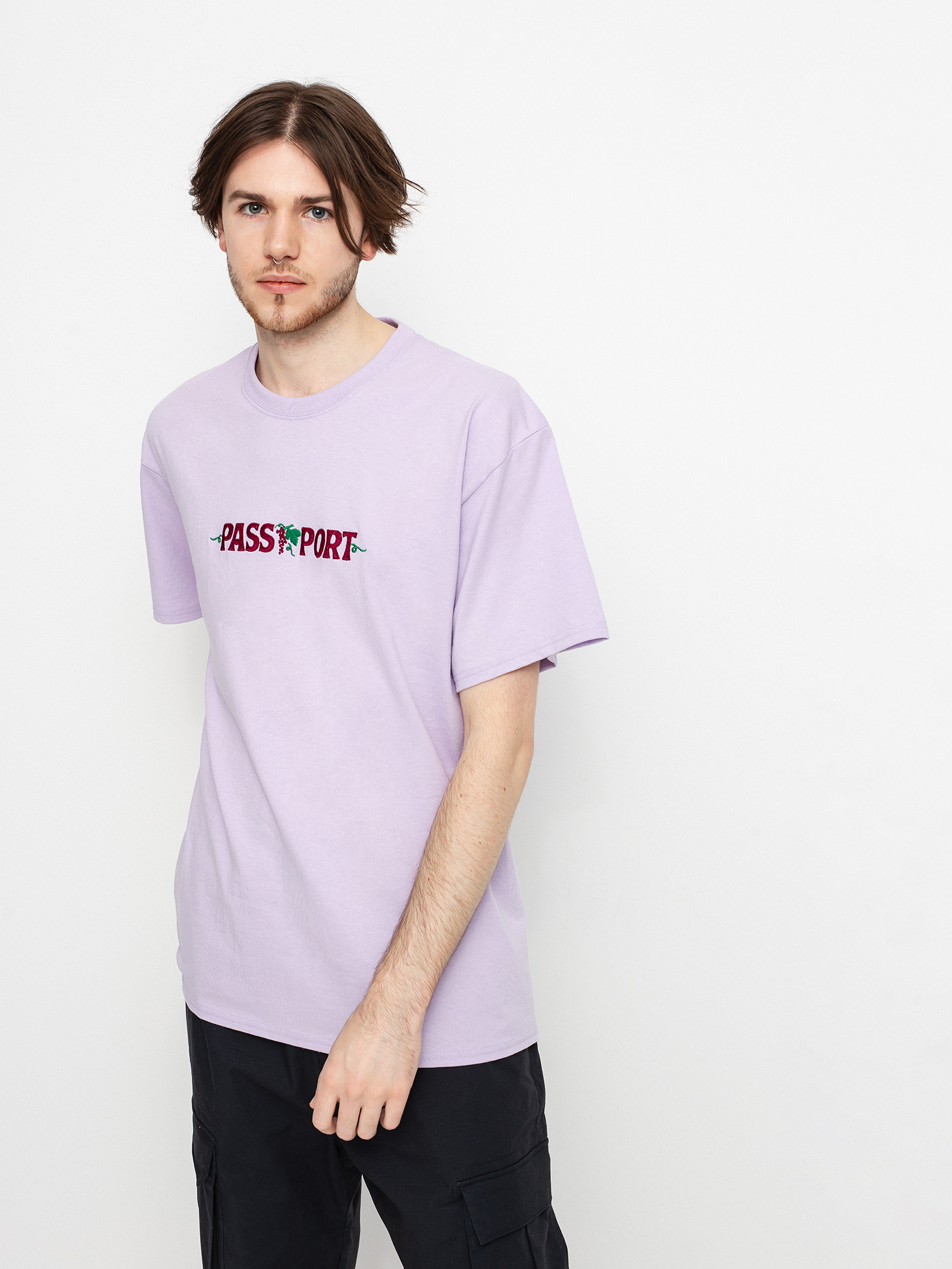 T-shirt Pass Port Life of Leisure Embroidery (lavender)