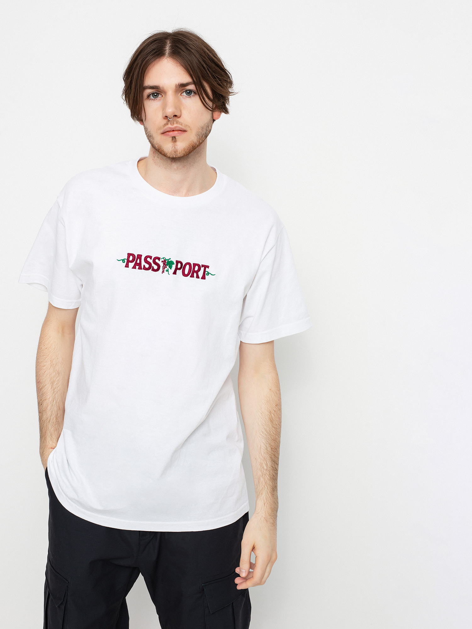T-shirt Pass Port Life of Leisure Embroidery (white)