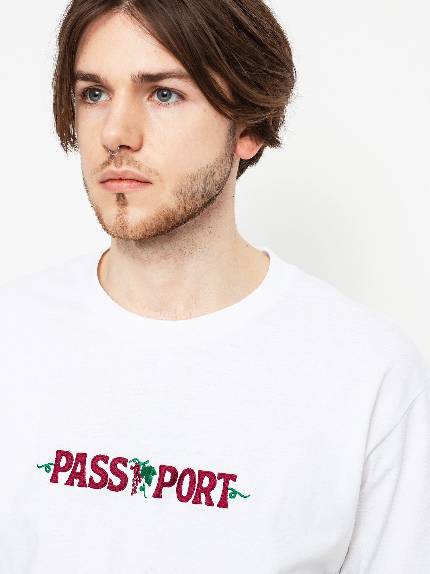 T-shirt Pass Port Life of Leisure Embroidery (white)