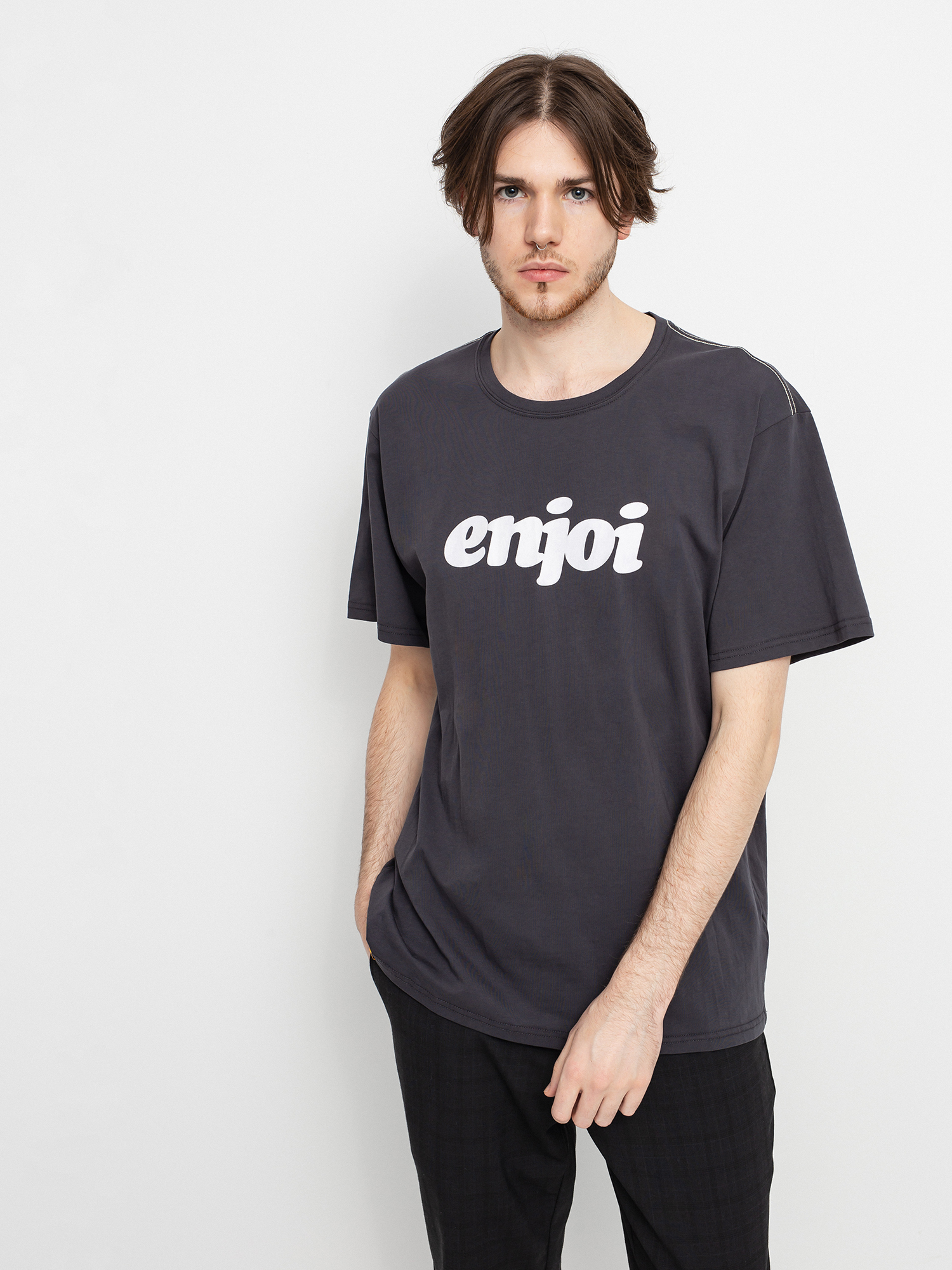 T-shirt Enjoi Flocked Premium (vintage black)