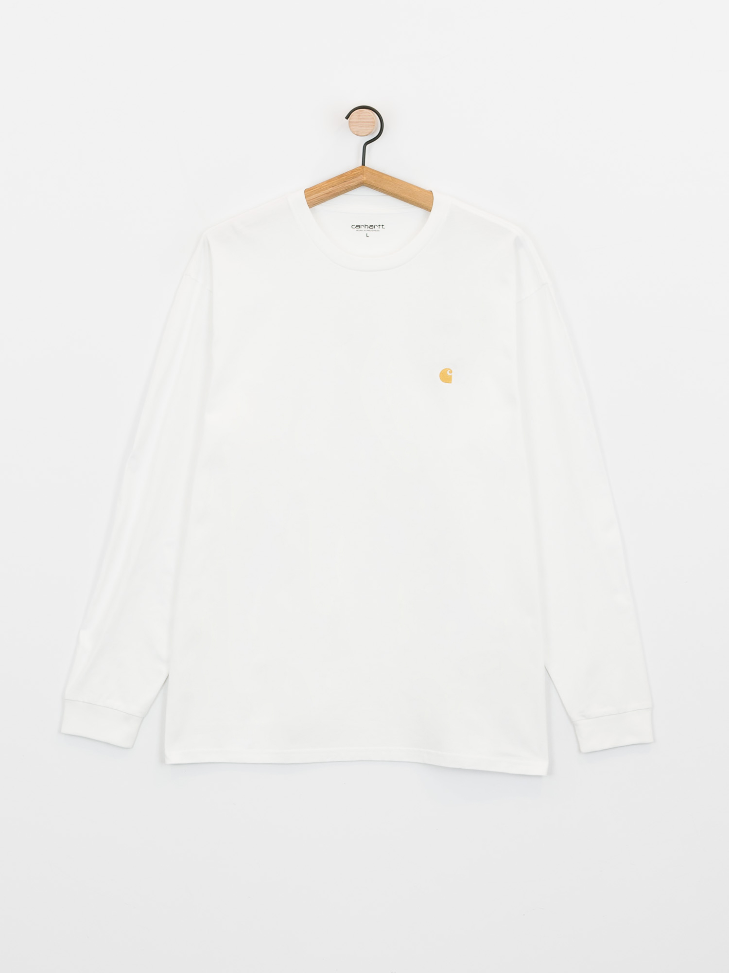 Longsleeve Carhartt Chase (white/gold)