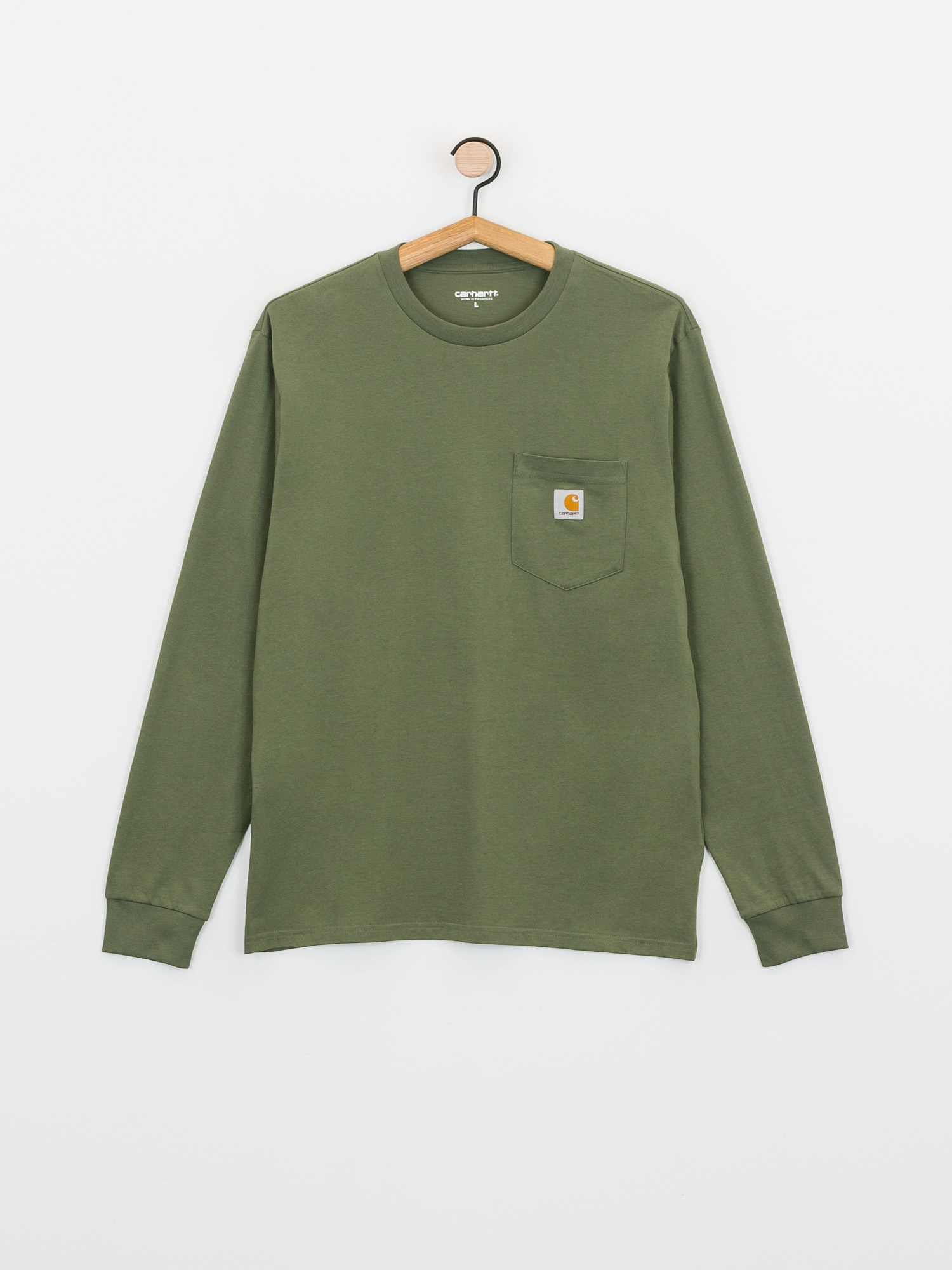 Longsleeve Carhartt WIP Pocket (dollar green)
