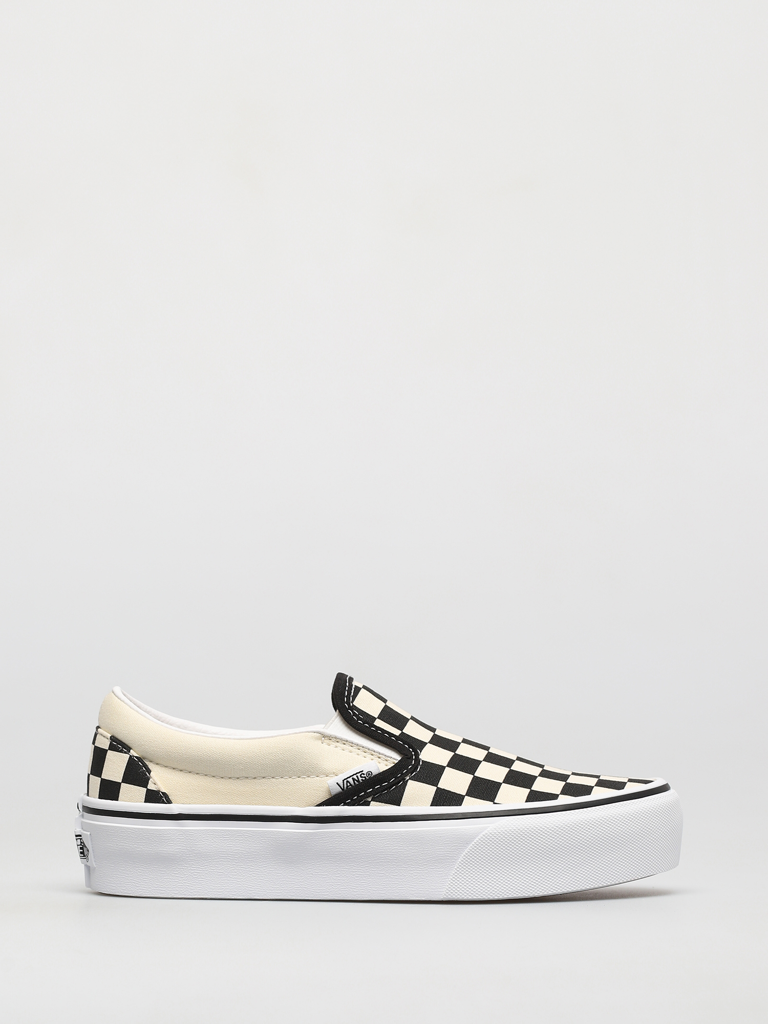 Buty Vans Classic Slip On Platform (blk whtchckerboard/wht)