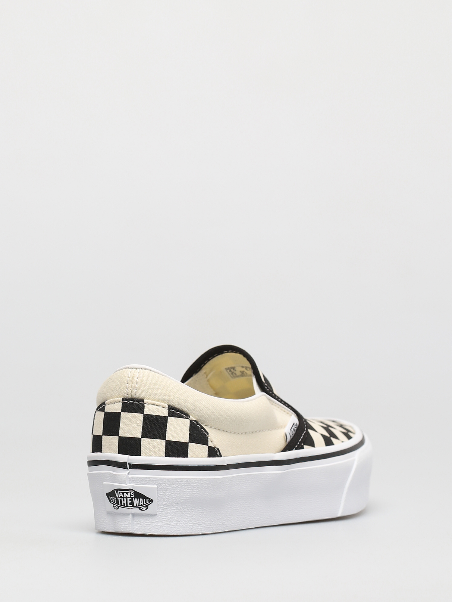 Buty Vans Classic Slip On Platform (blk whtchckerboard/wht)