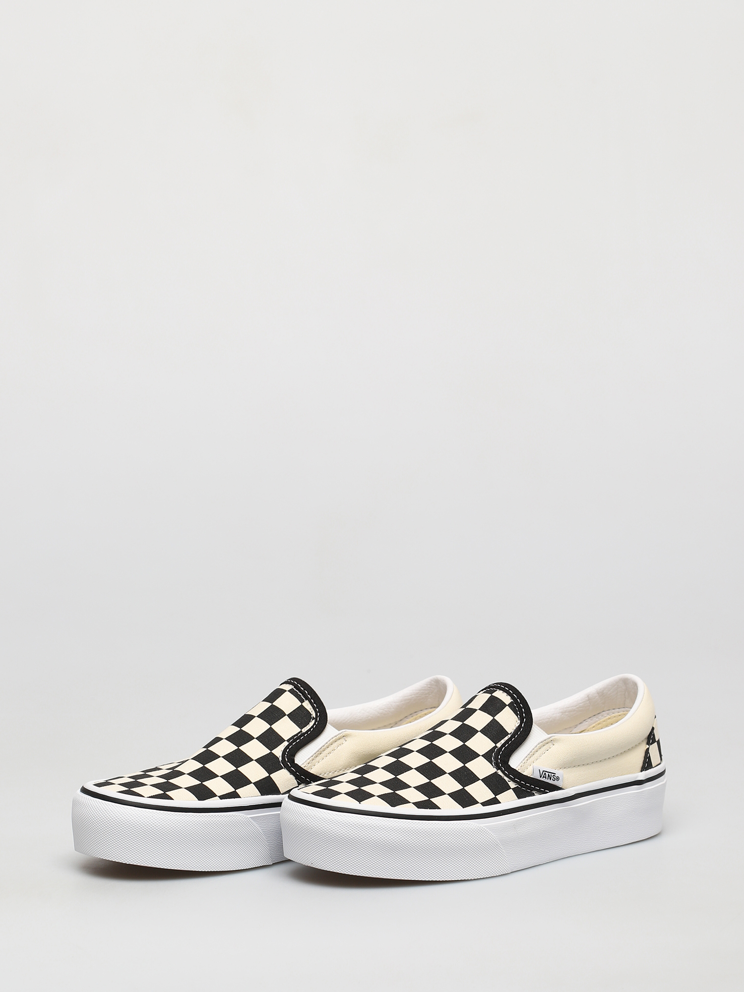 Buty Vans Classic Slip On Platform (blk whtchckerboard/wht)