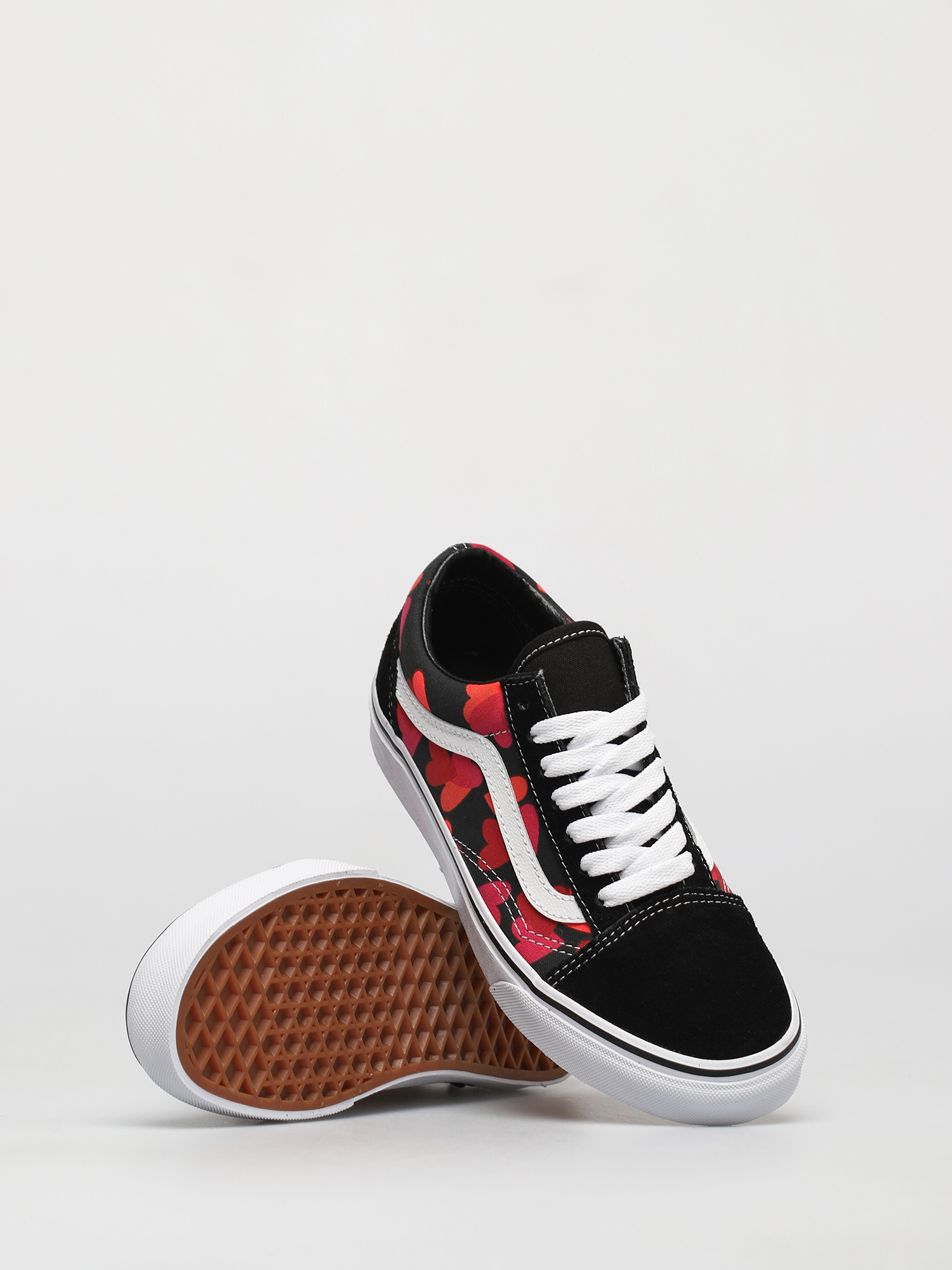 Buty Vans Old Skool (valentines hearts black/fuchsia purple)