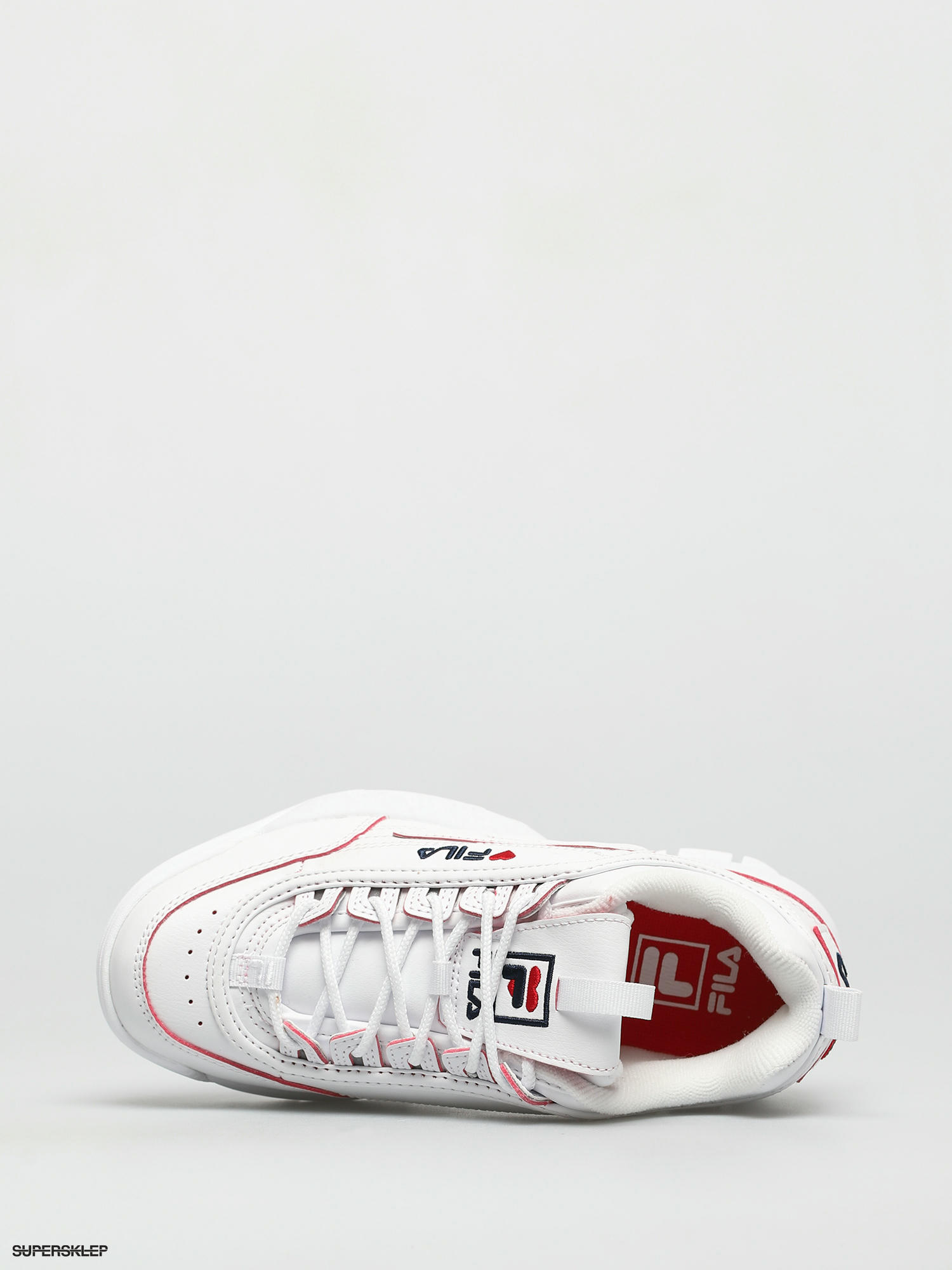 fila disruptor red white