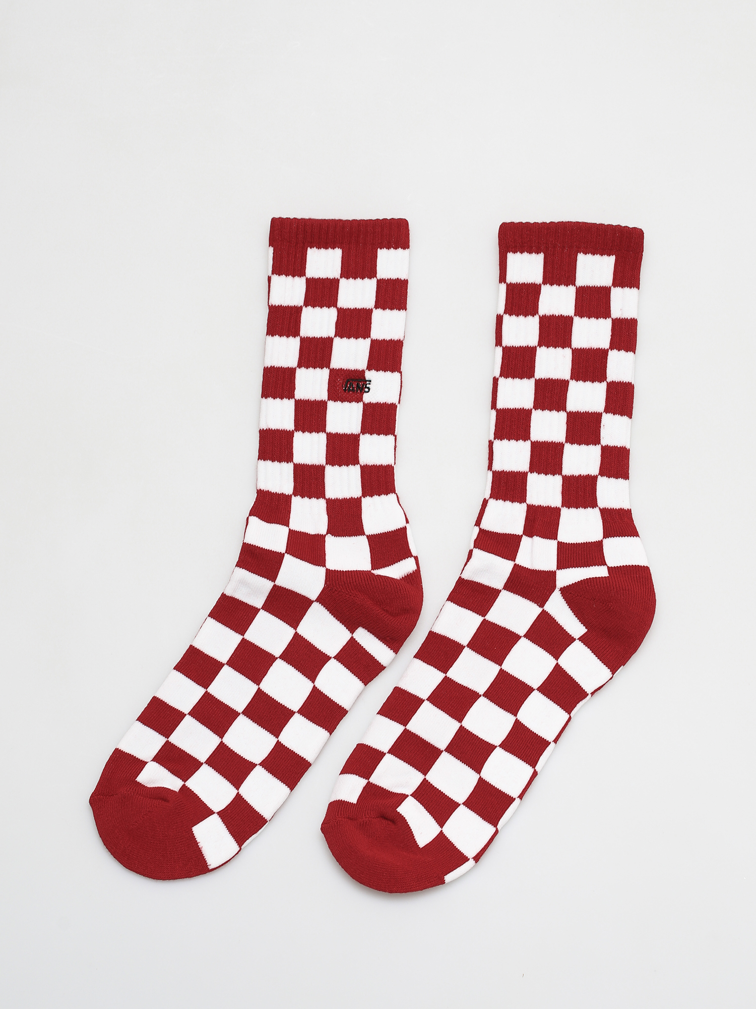 Skarpetki Vans Checkerboard Crew II (red/white check)