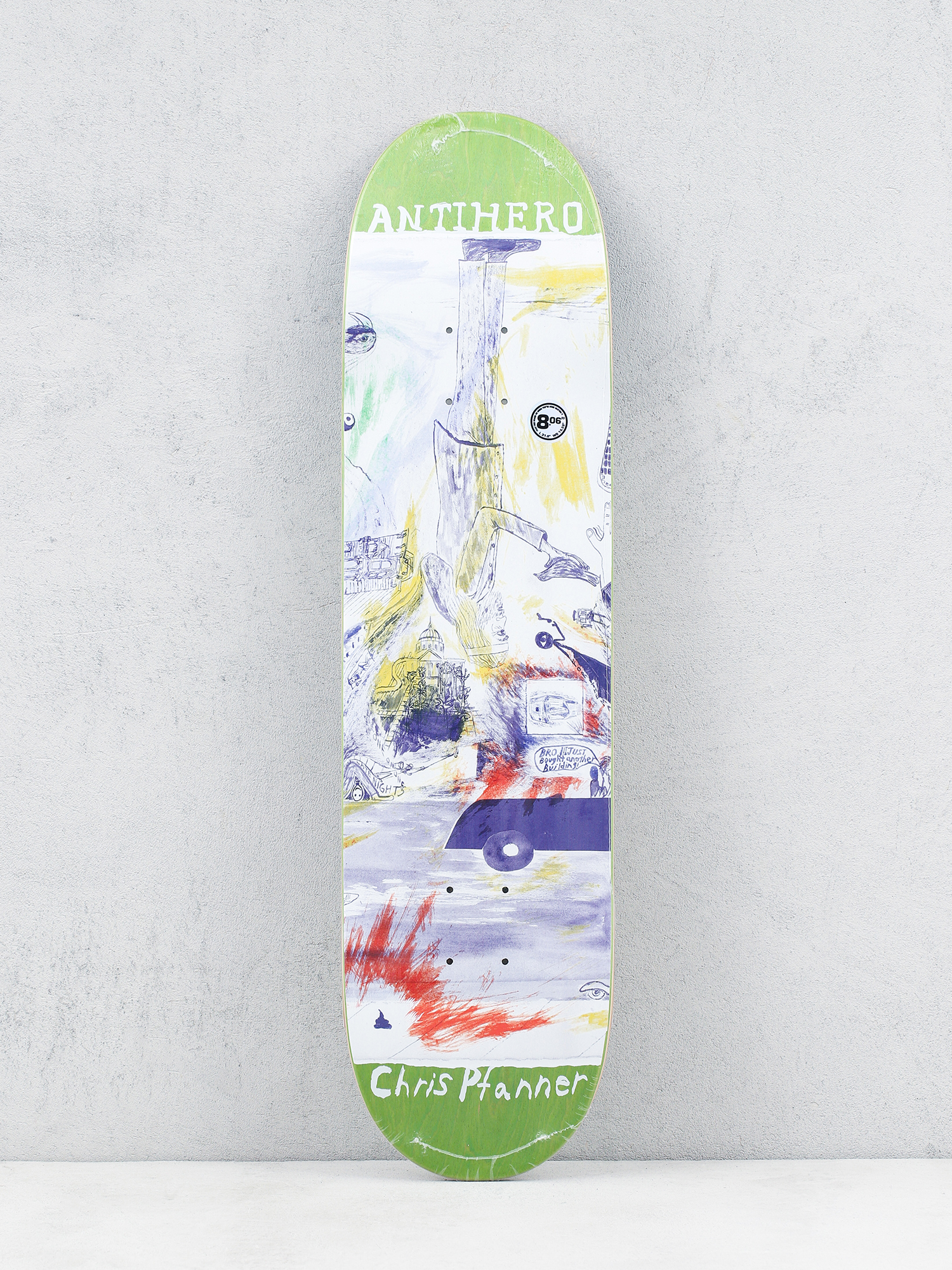 Deck Antihero Pfanner Sf Then And Now (light green)
