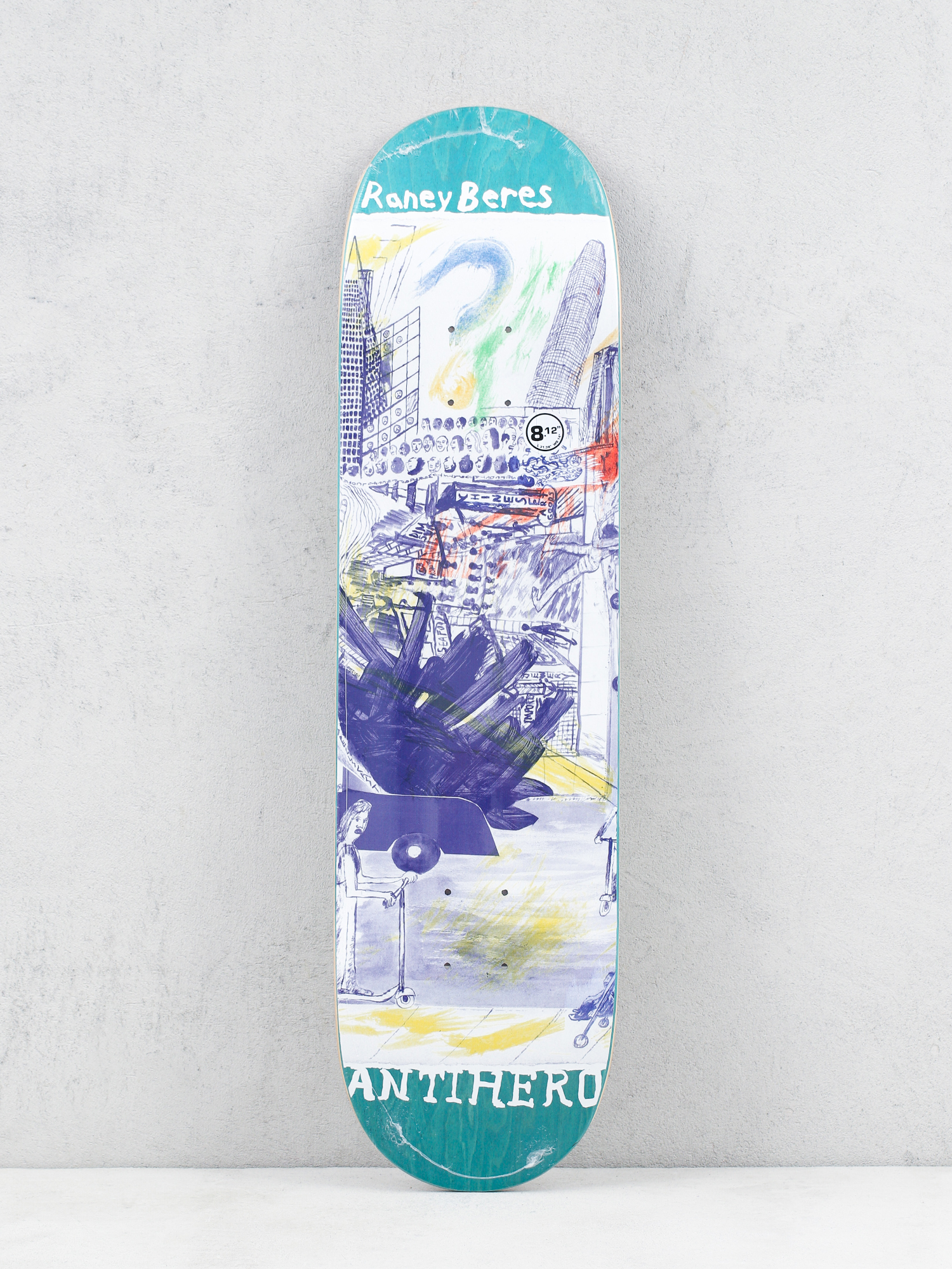 Deck Antihero Raney Sf Then And Now (teal)