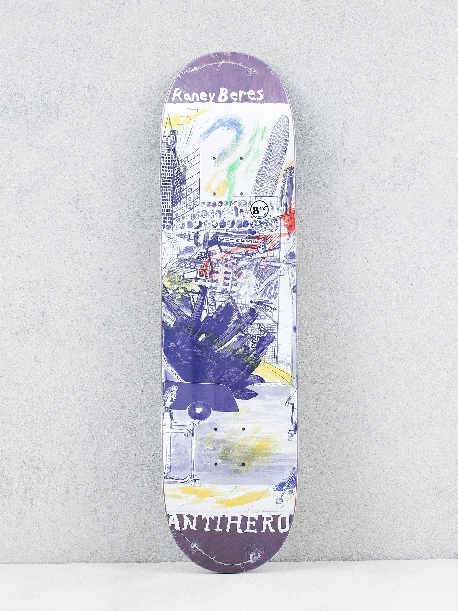 Deck Antihero Raney Sf Then And Now (purple)