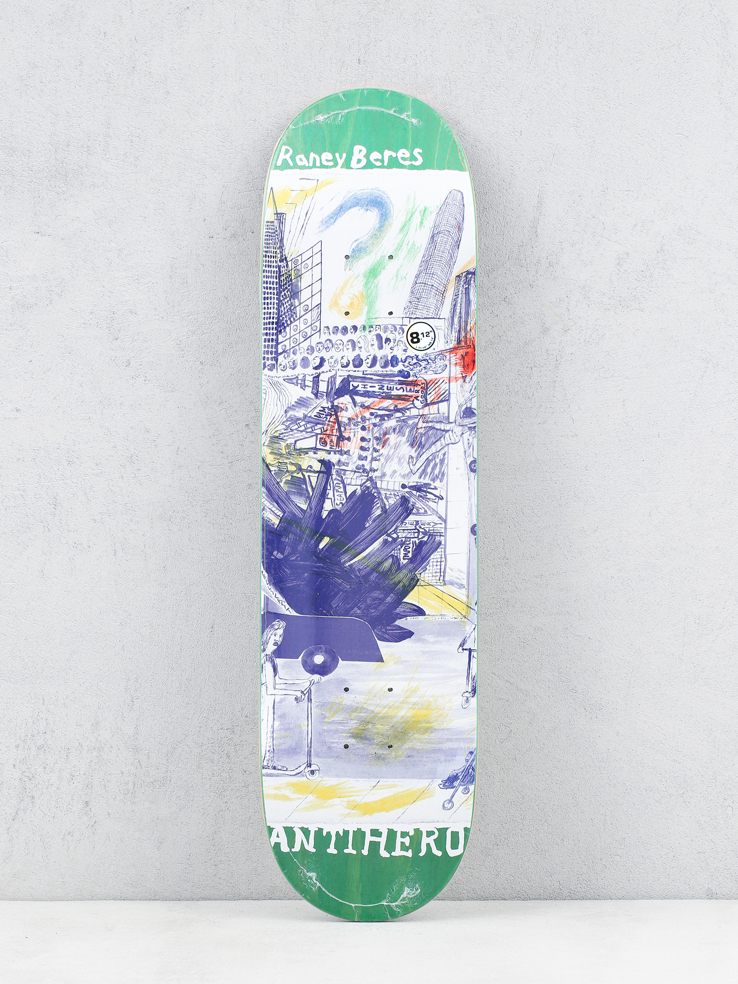 Deck Antihero Raney Sf Then And Now (green)