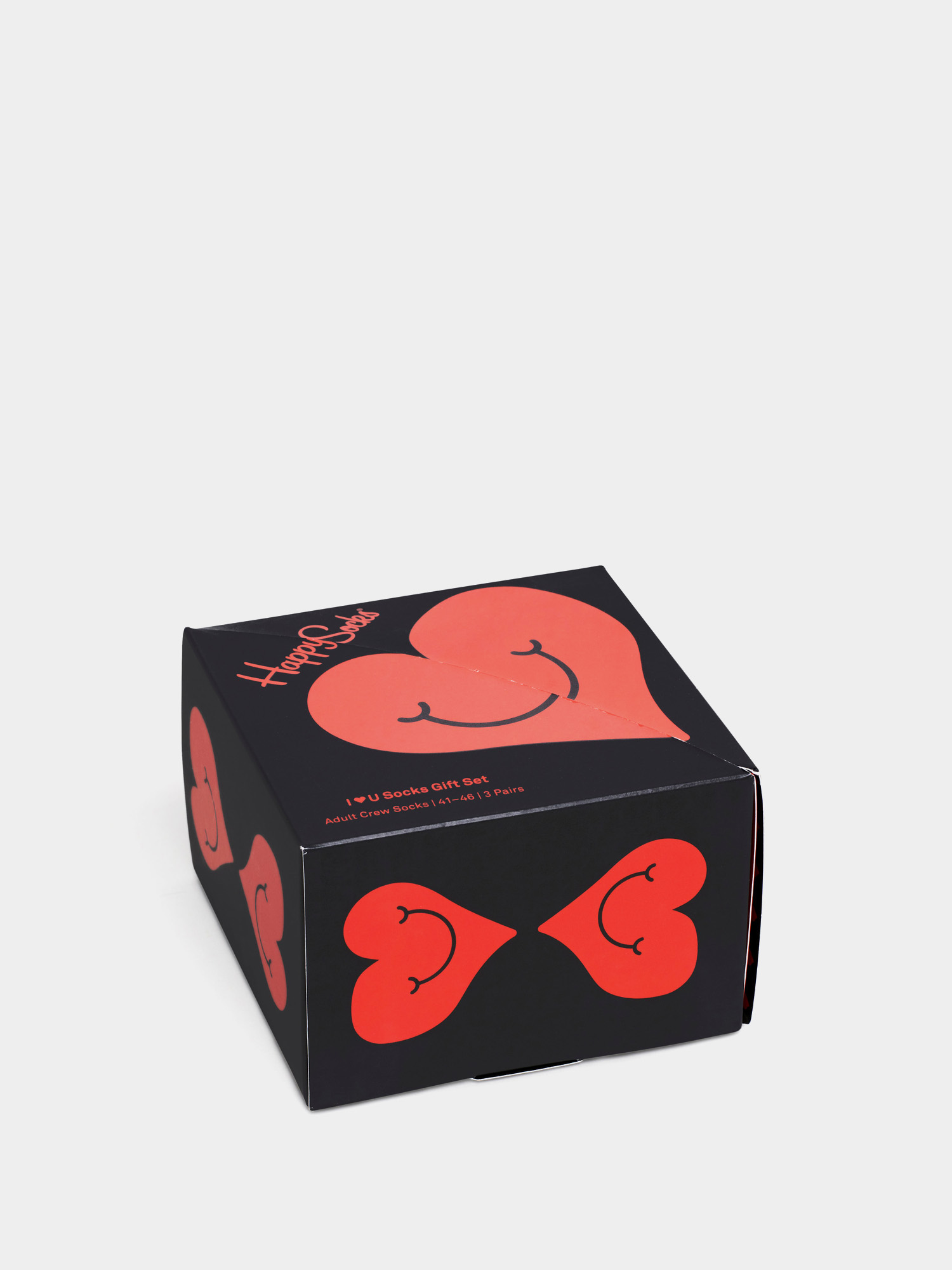 Skarpetki Happy Socks Valentine 2Pk (black/red)