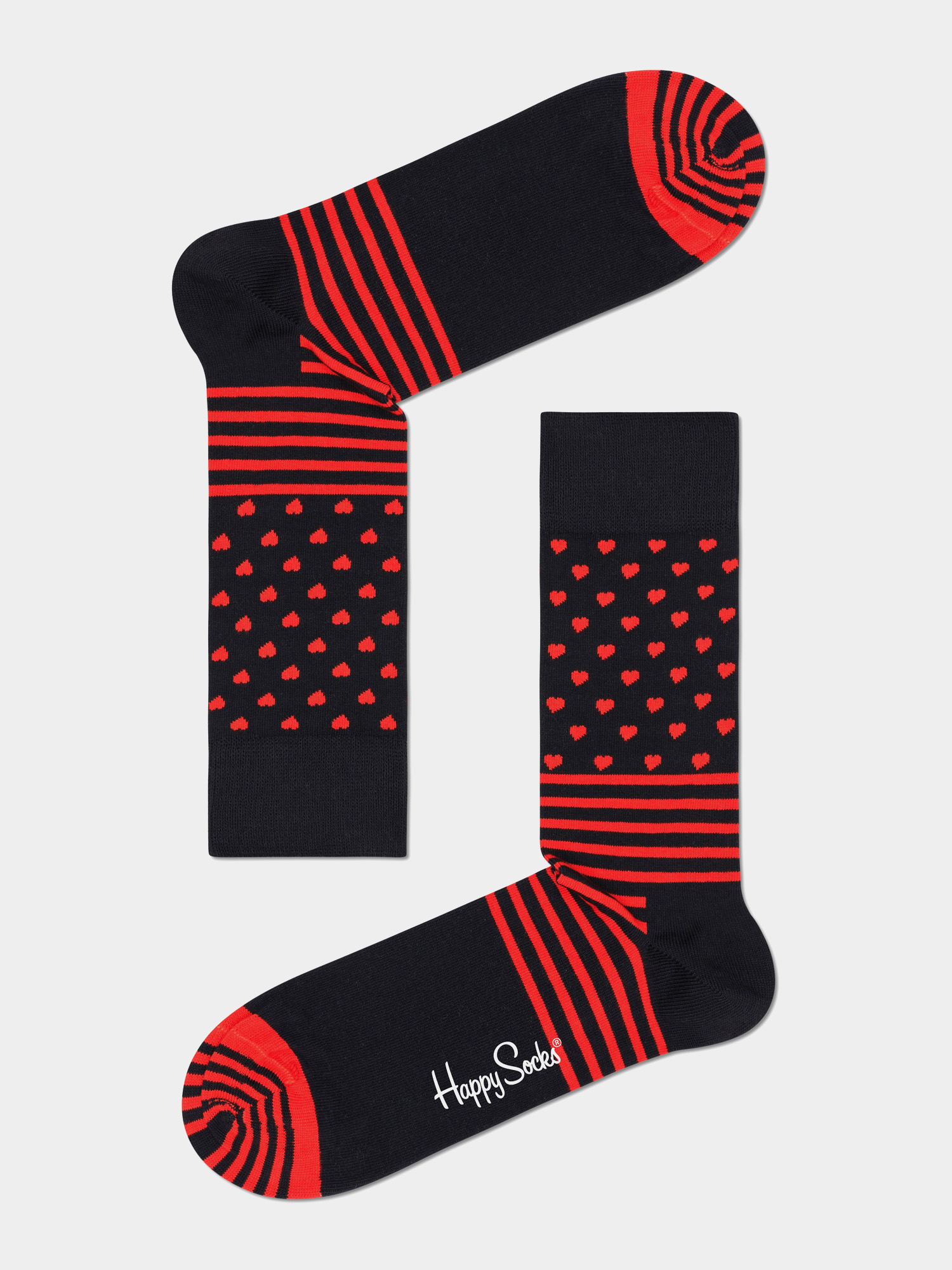Skarpetki Happy Socks Valentine 2Pk (black/red)