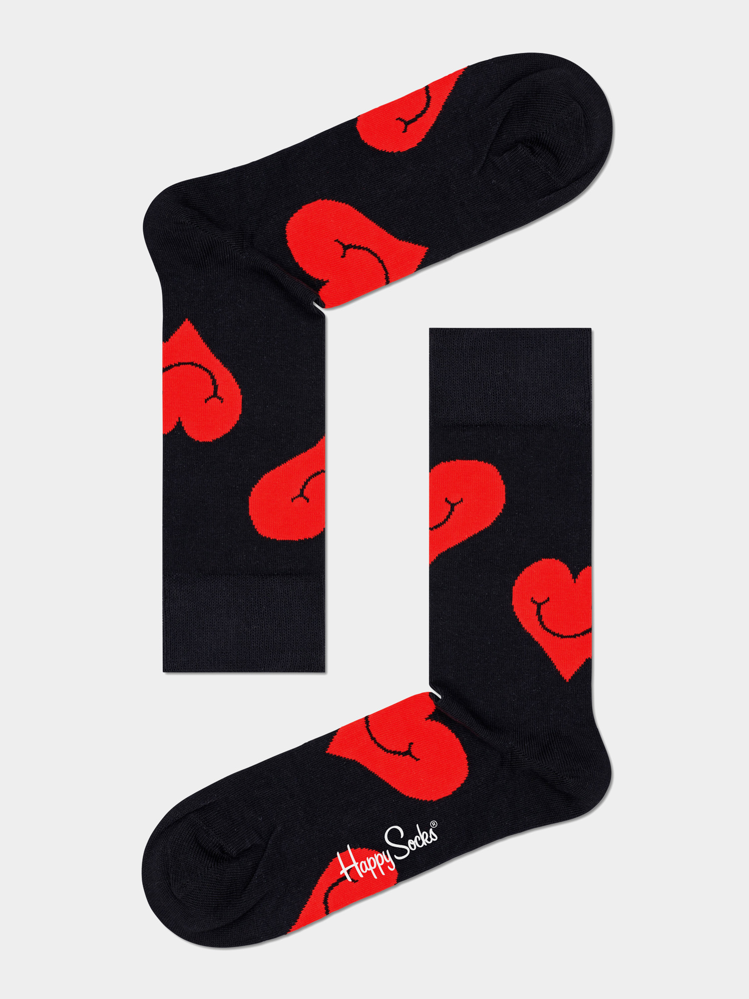 Skarpetki Happy Socks Valentine 2Pk (black/red)