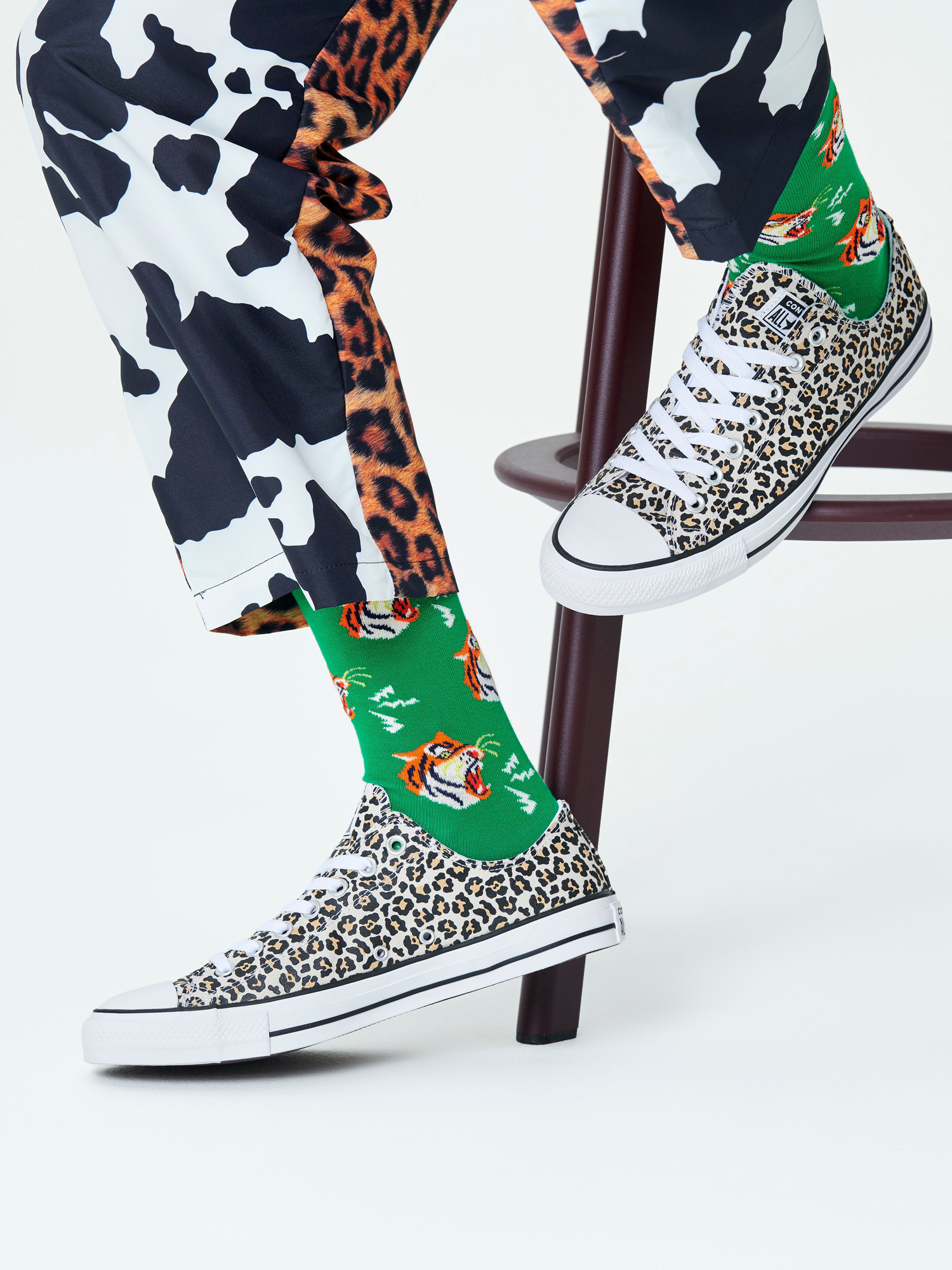 Skarpetki Happy Socks Tiger (green)