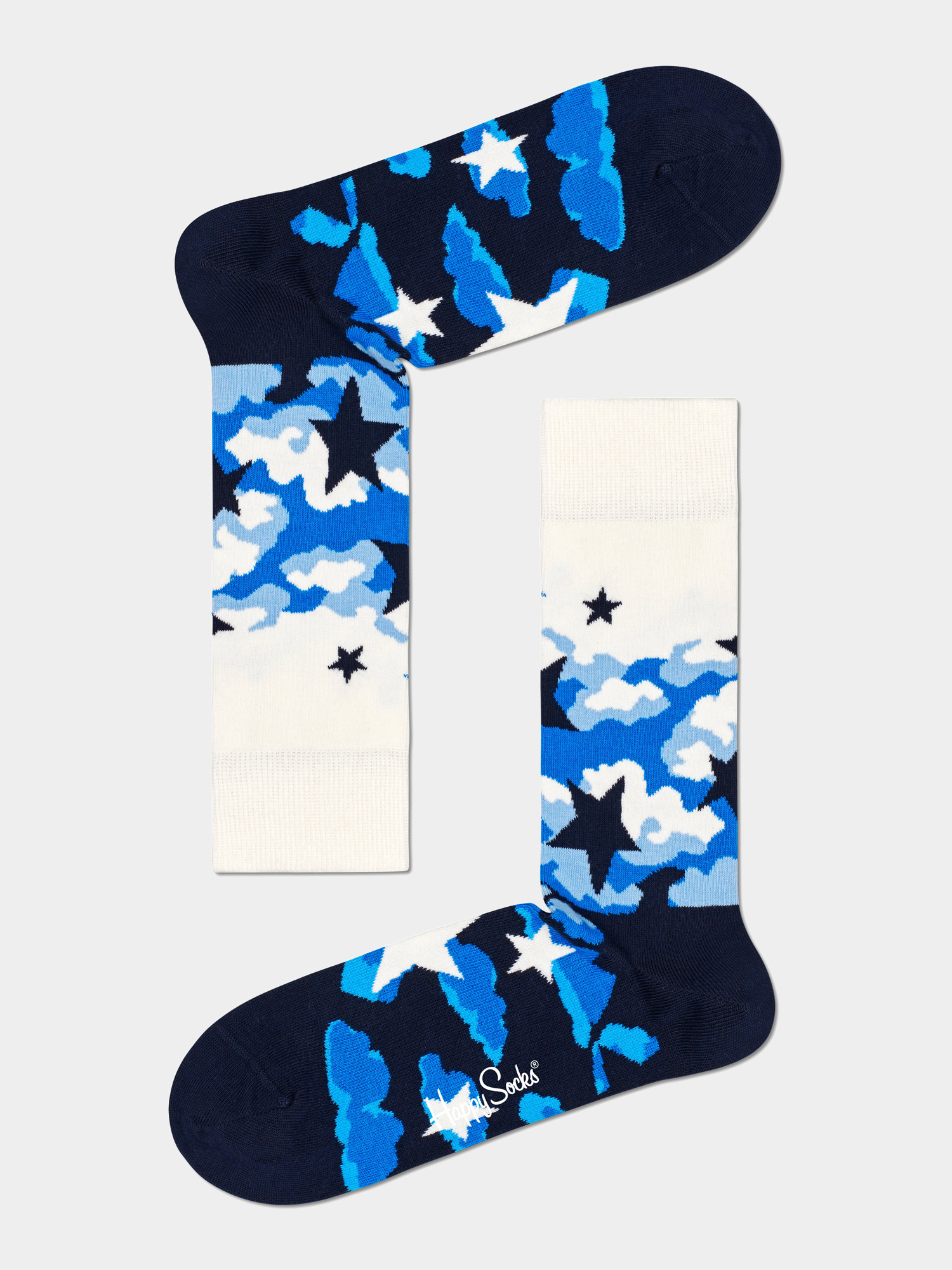 Skarpetki Happy Socks Stars (white/black)