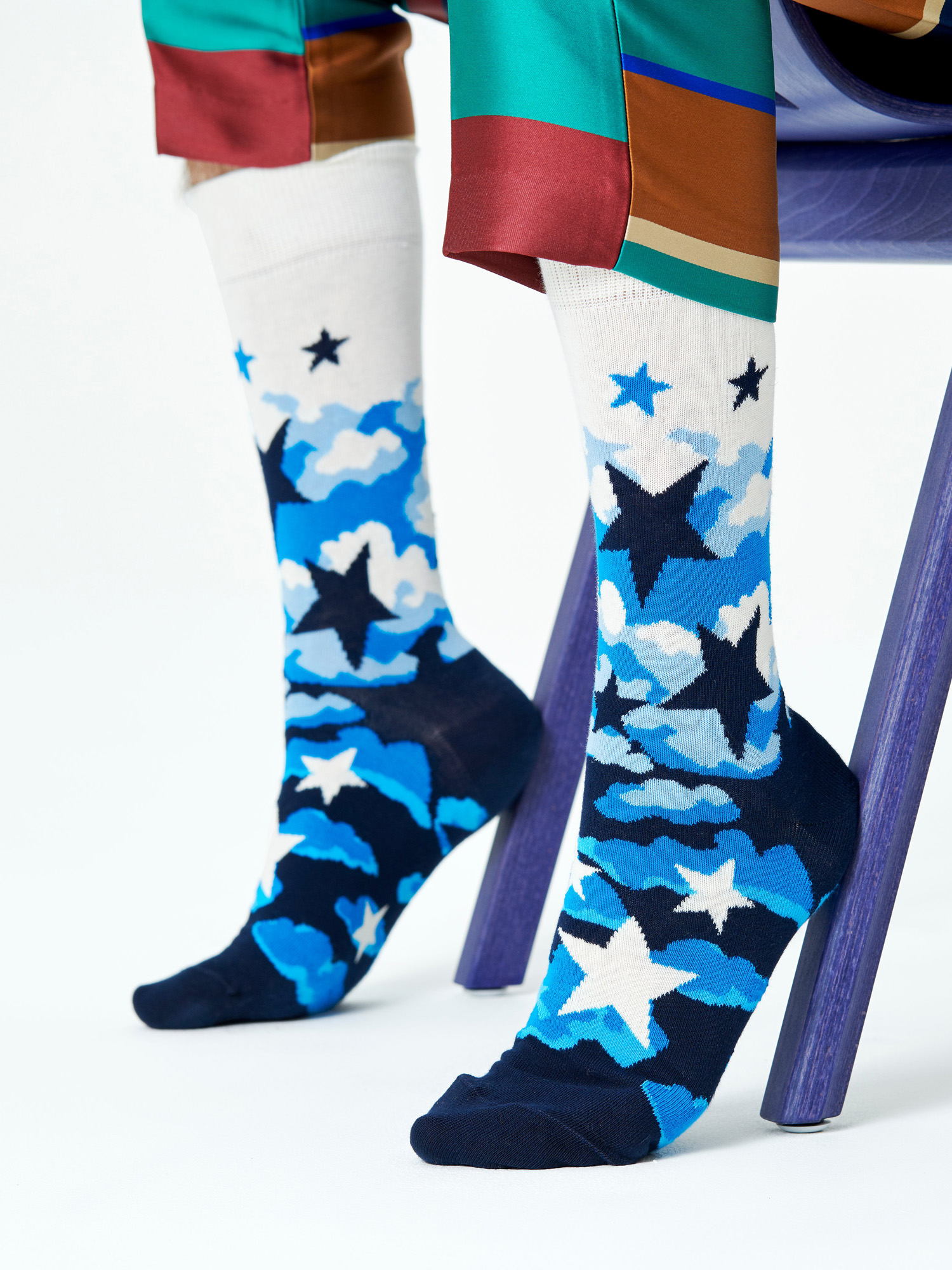 Skarpetki Happy Socks Stars (white/black)