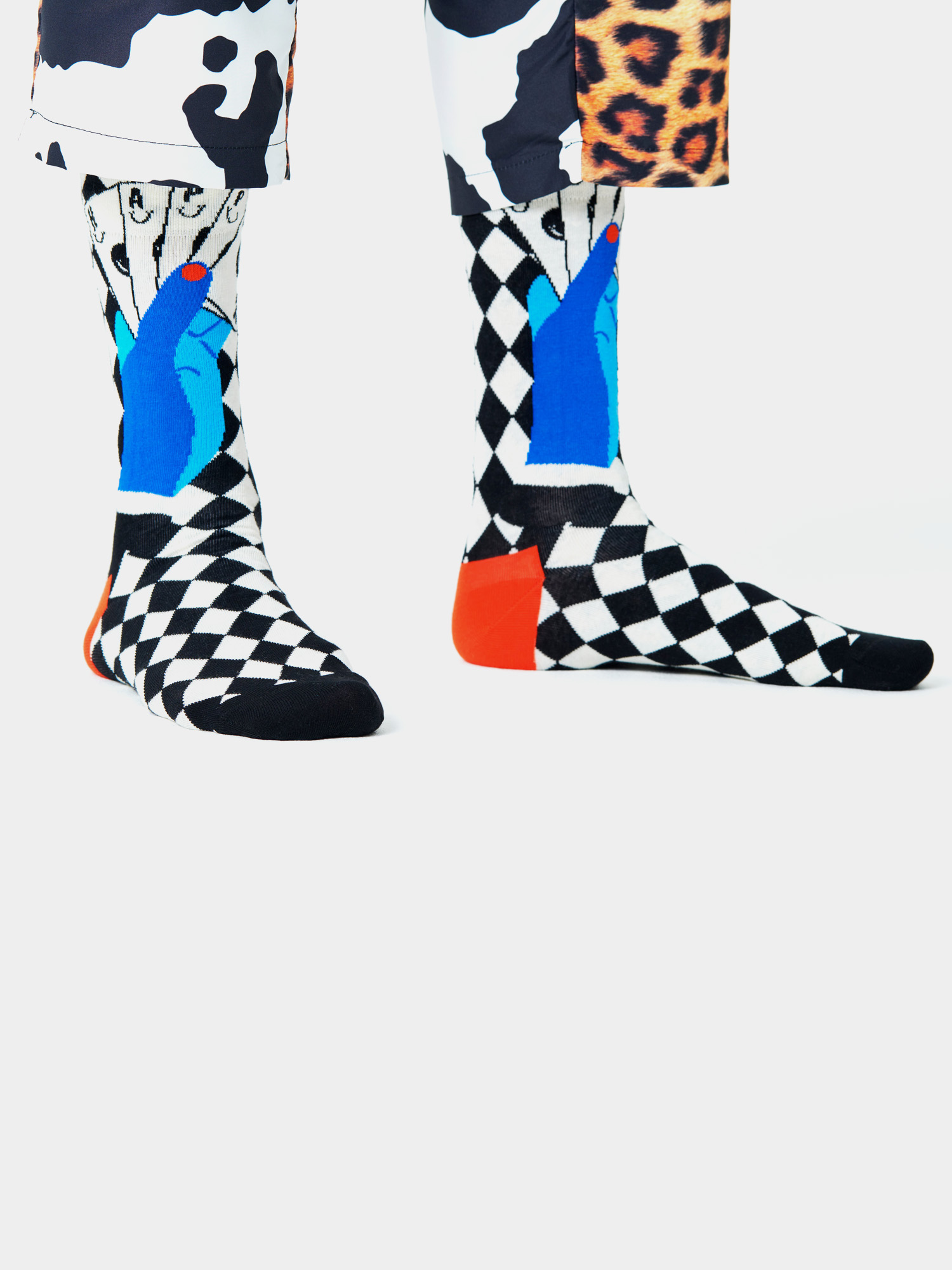 Skarpetki Happy Socks Lucky Winner (black/white)