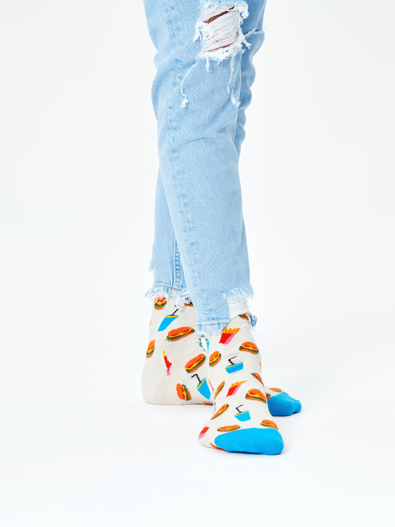 Skarpetki Happy Socks Burger (white)