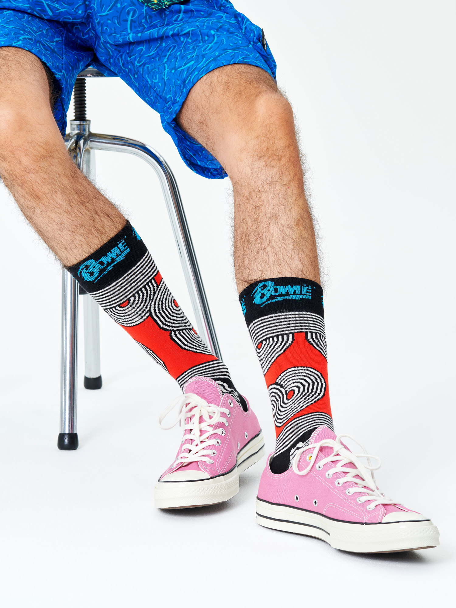 Skarpetki Happy Socks X Dawid Bowie Tokyo Pop (black)