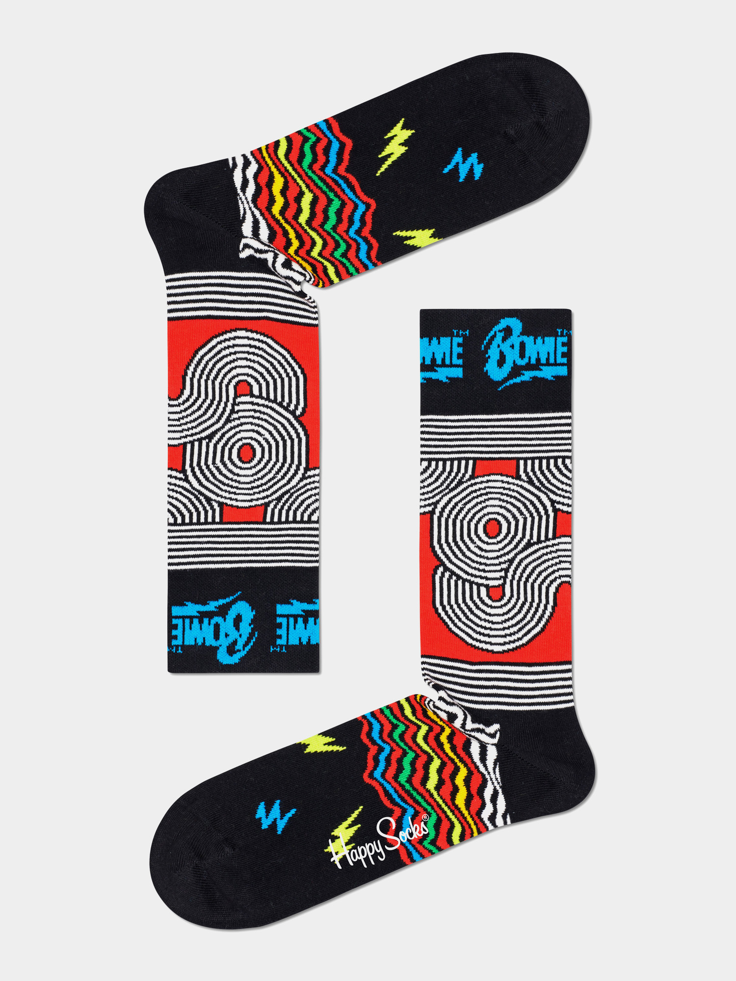 Skarpetki Happy Socks X Dawid Bowie Tokyo Pop (black)