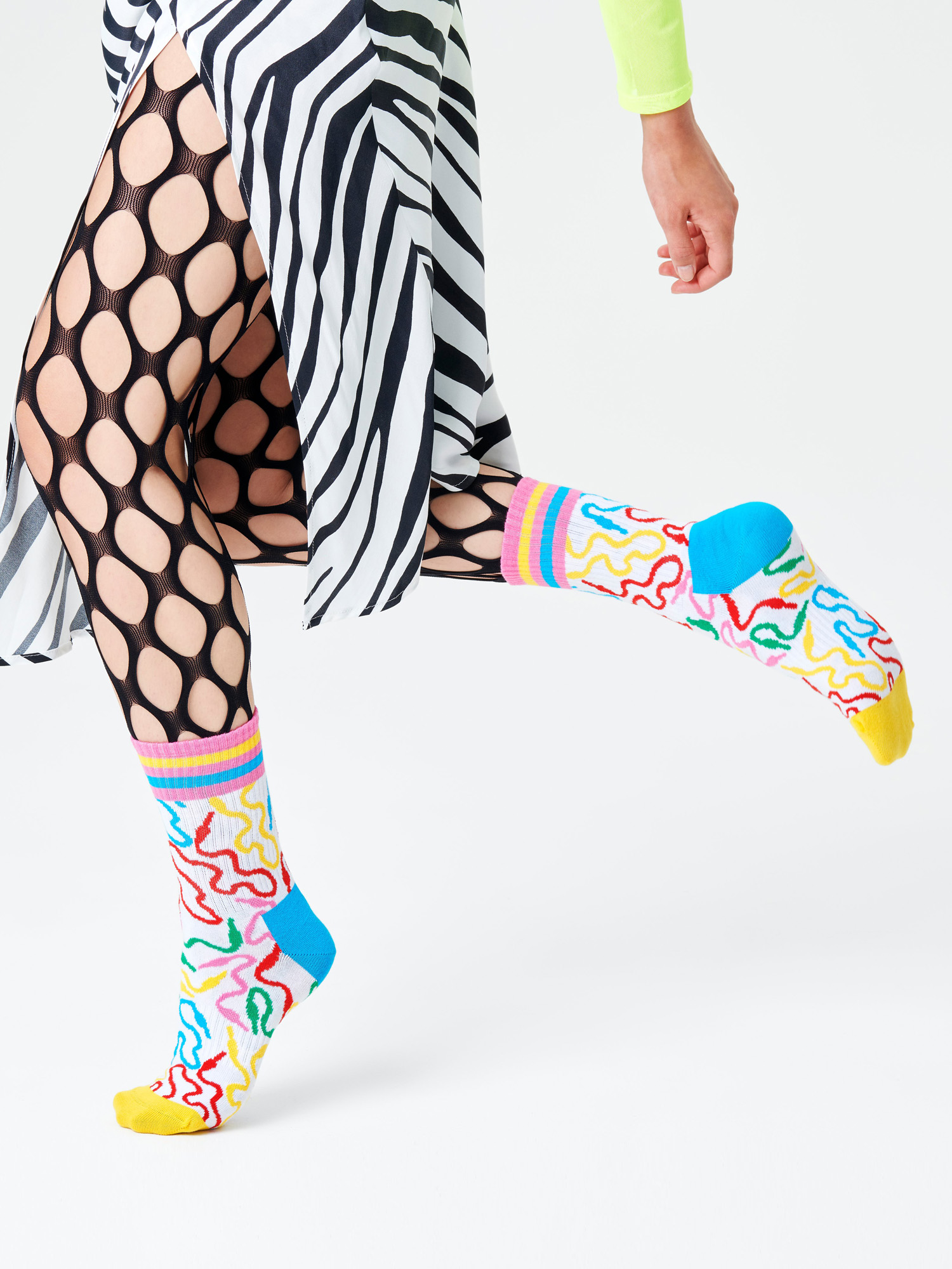 Skarpetki Happy Socks Wire 3/4 (white)