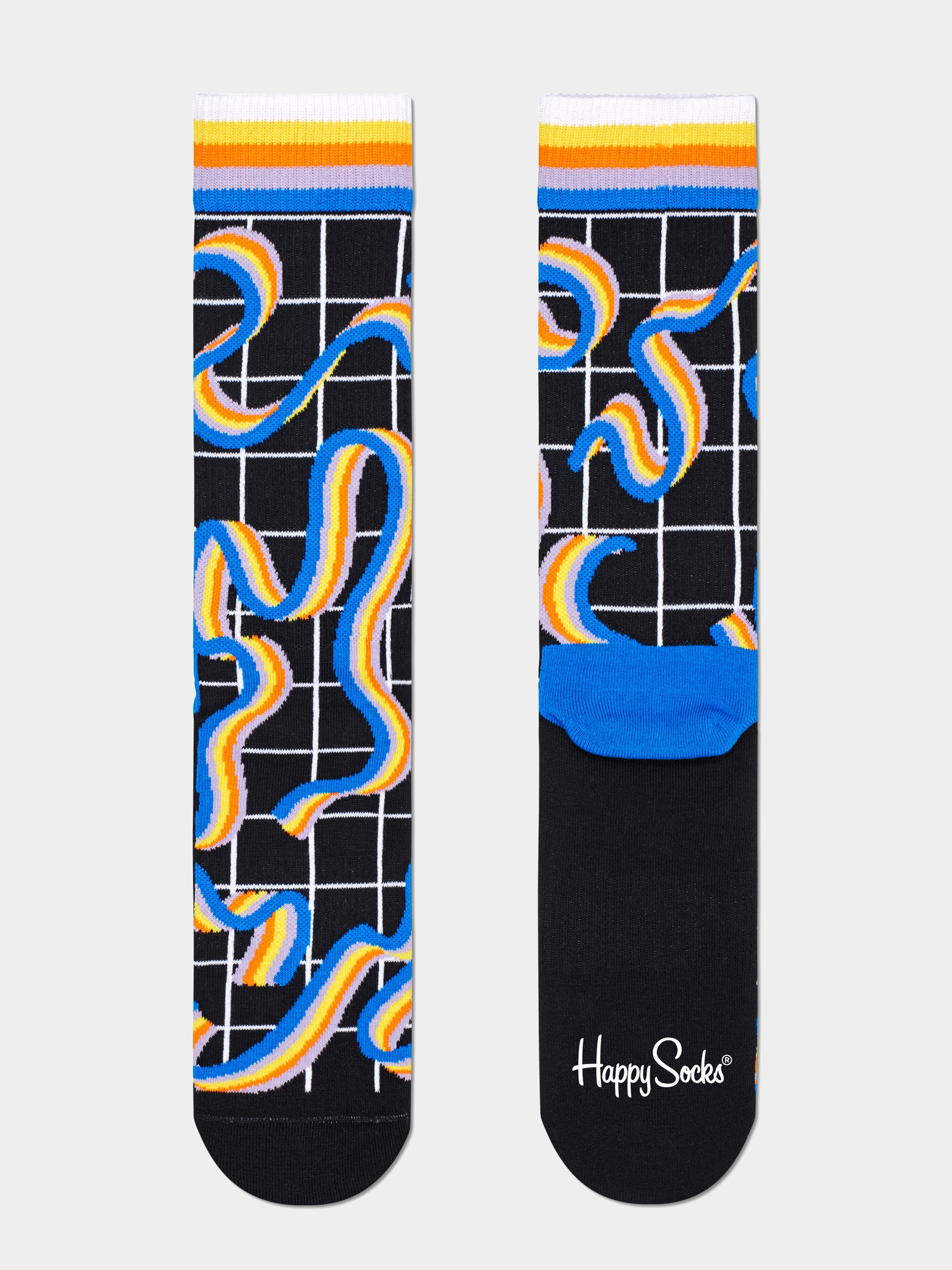 Skarpetki Happy Socks Squiggly Rainbow (black)