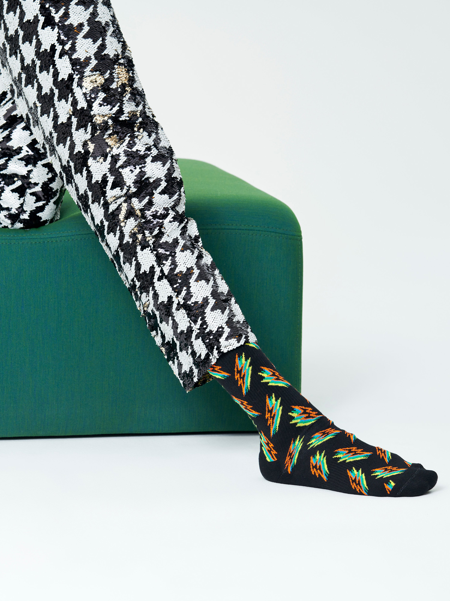 Skarpetki Happy Socks Shadow Flash (black)