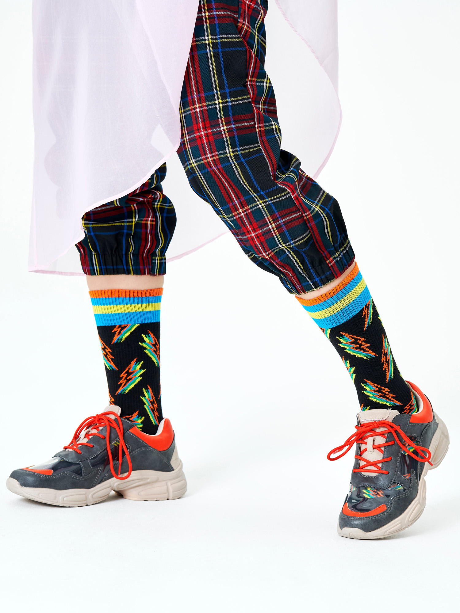 Skarpetki Happy Socks Shadow Flash (black)