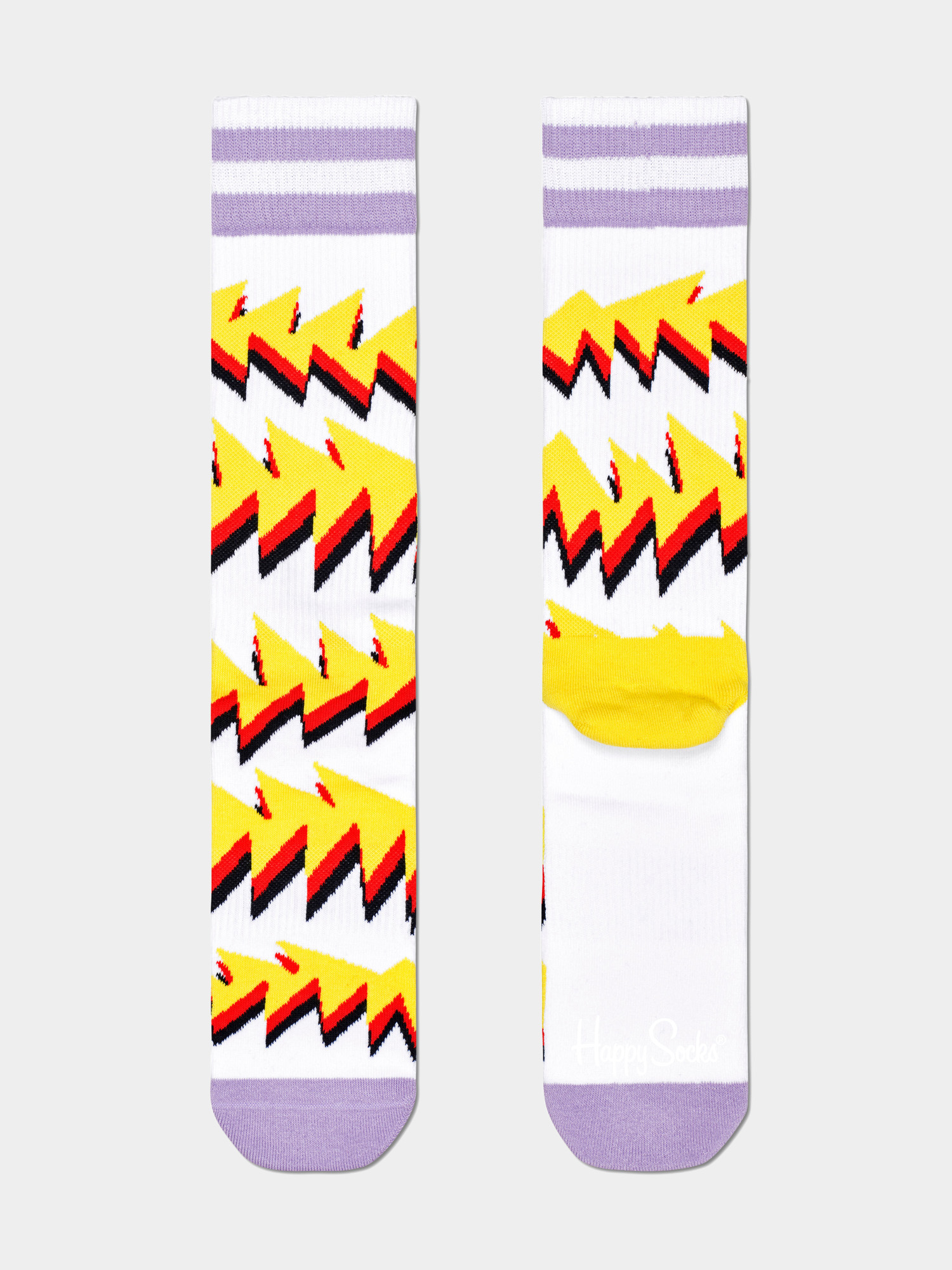 Skarpetki Happy Socks Rock Stripe (white/yellow)