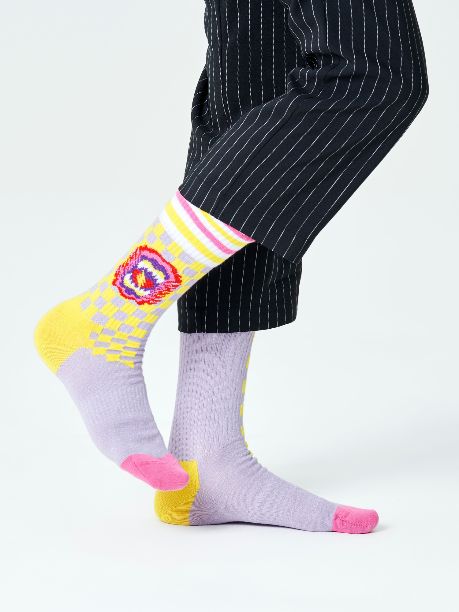 Skarpetki Happy Socks Roar Thin (pink)