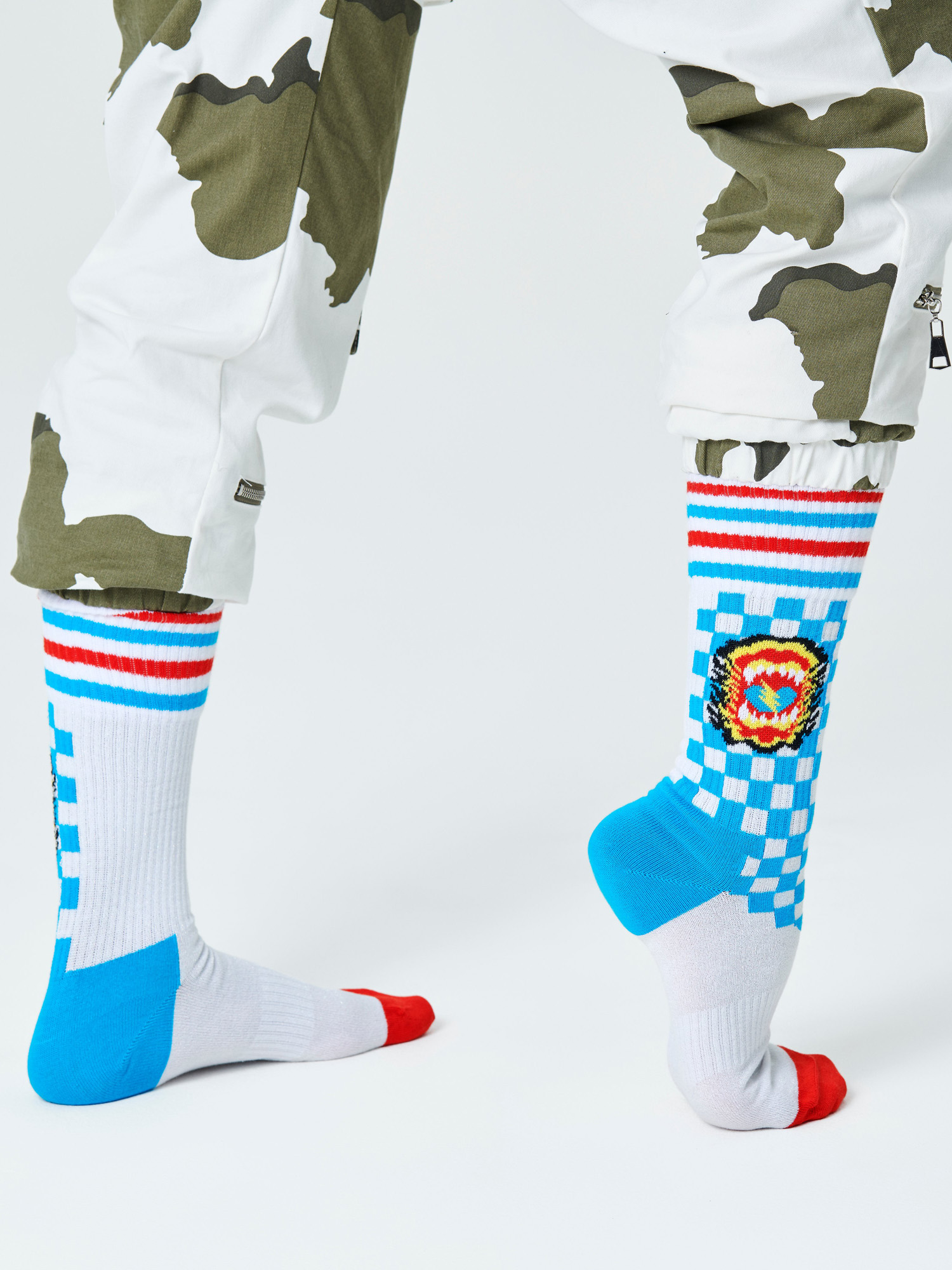 Skarpetki Happy Socks Roar Thin (white)