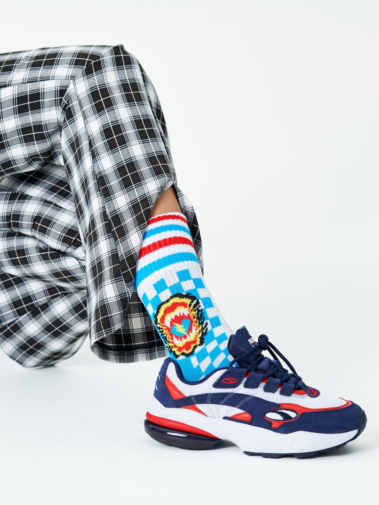 Skarpetki Happy Socks Roar Thin (white)