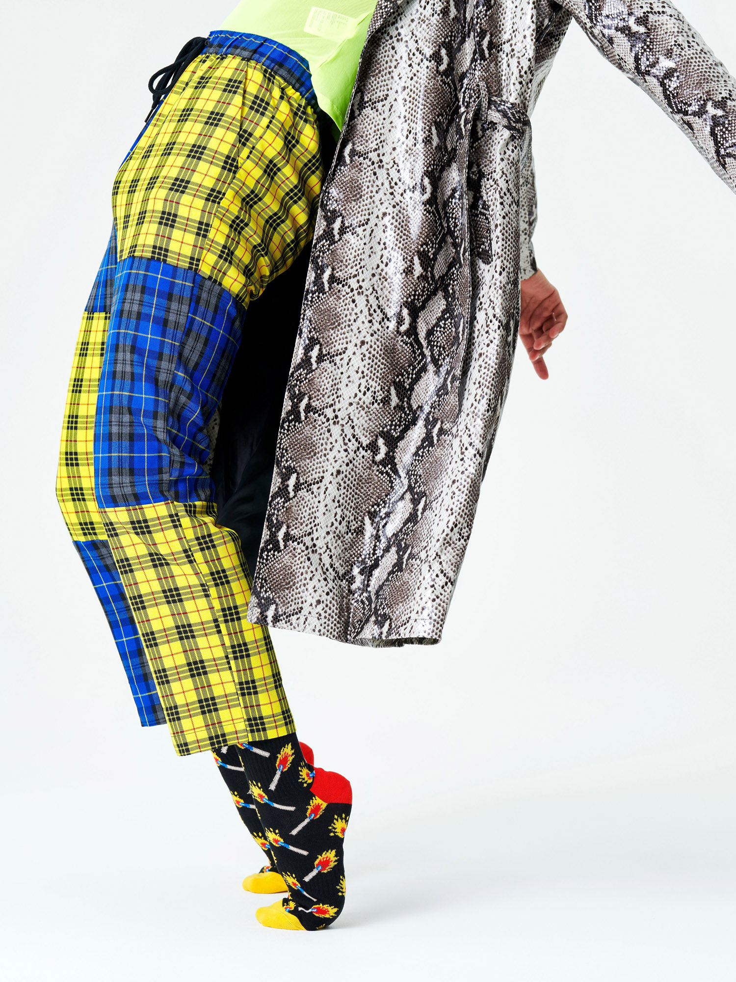 Skarpetki Happy Socks Matches 3/4 (black)