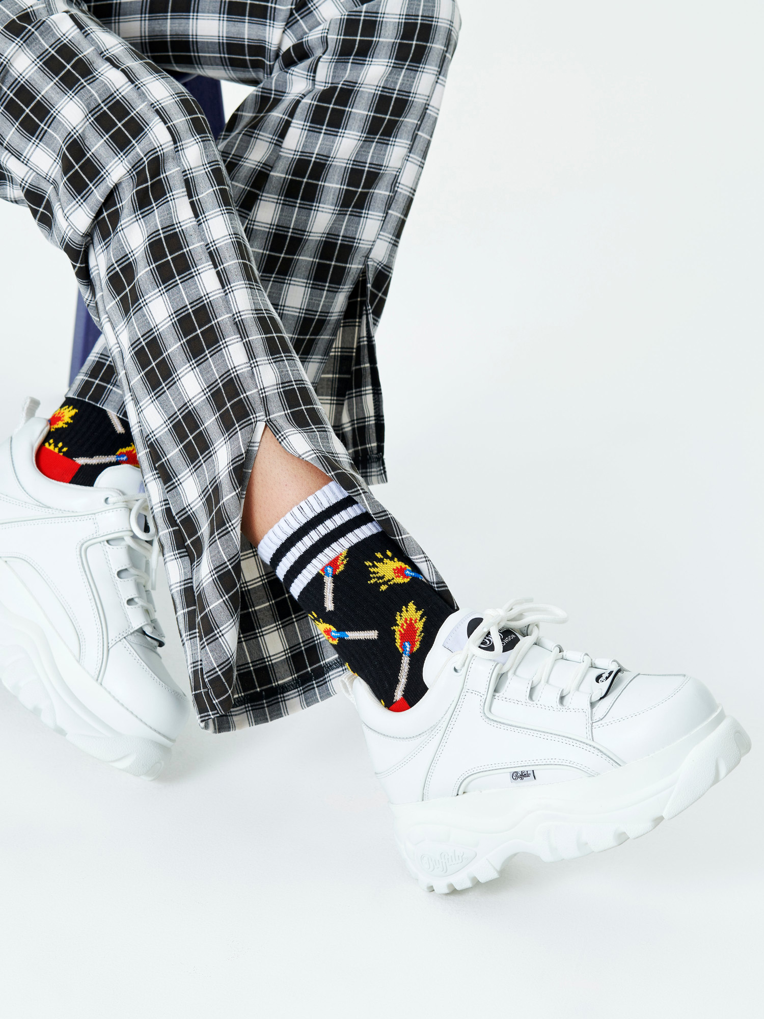 Skarpetki Happy Socks Matches 3/4 (black)