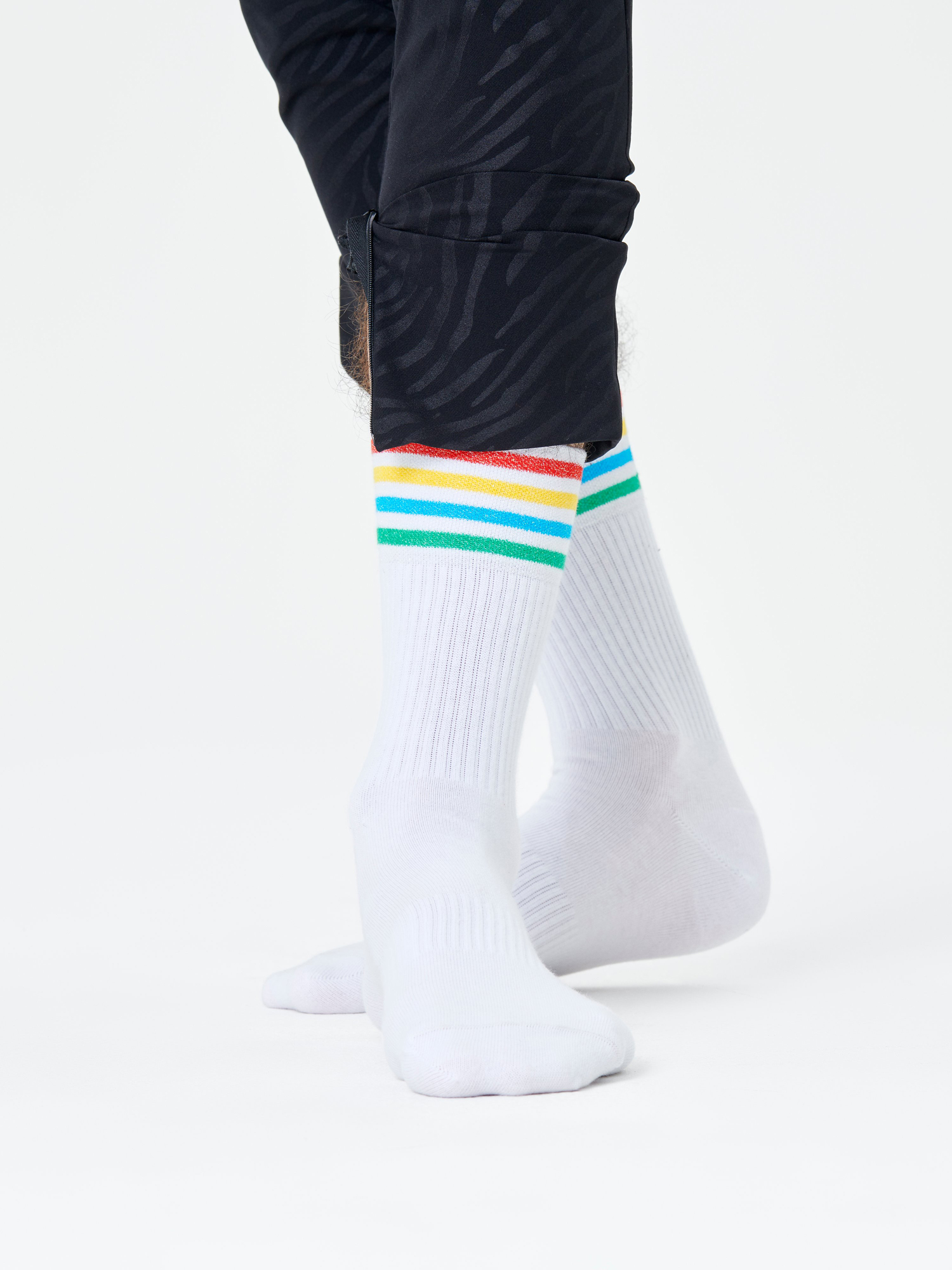 Skarpetki Happy Socks Colour Cuff 3/4 (white)