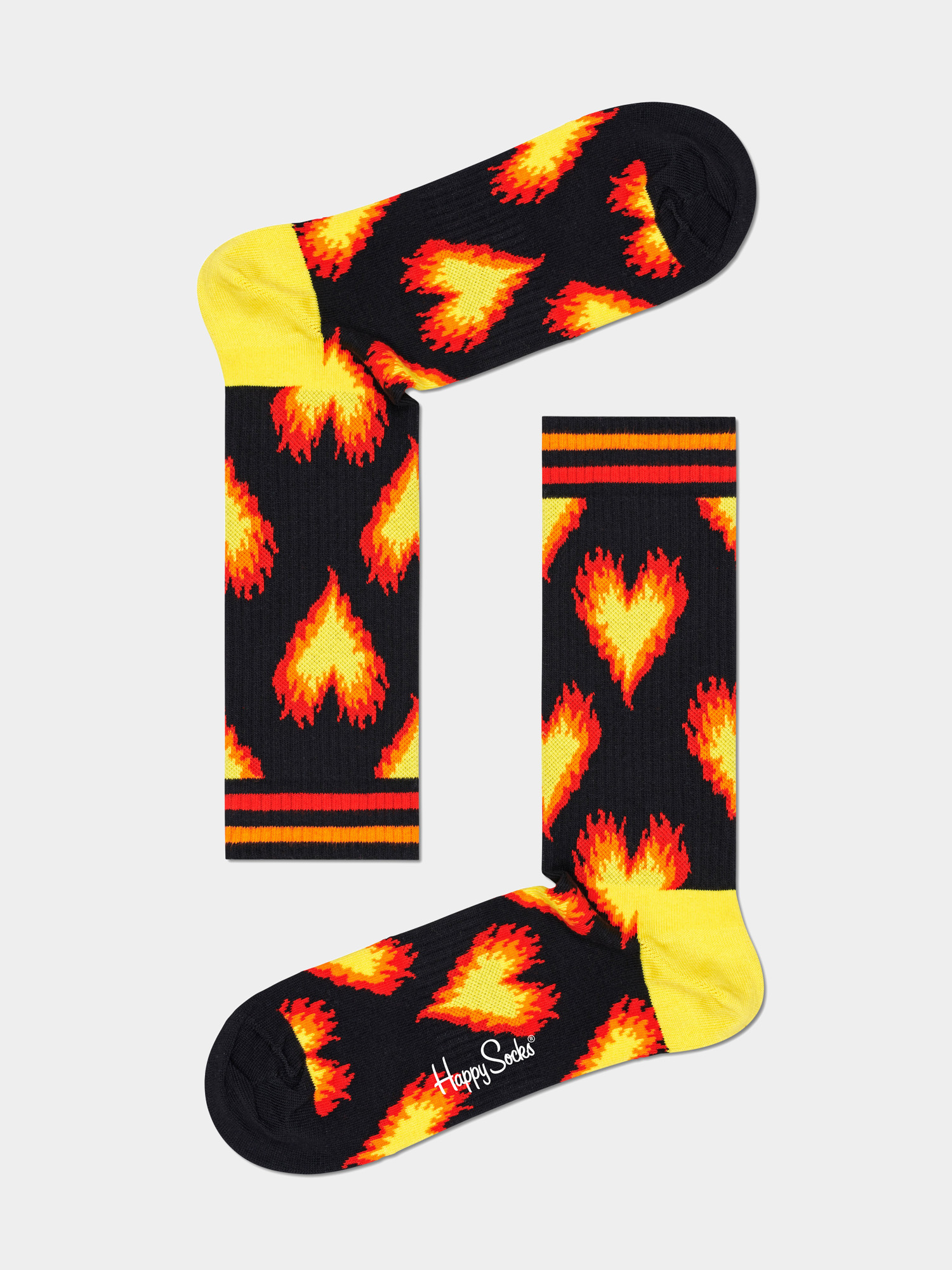 Skarpetki Happy Socks Burning Heart Thin (black)