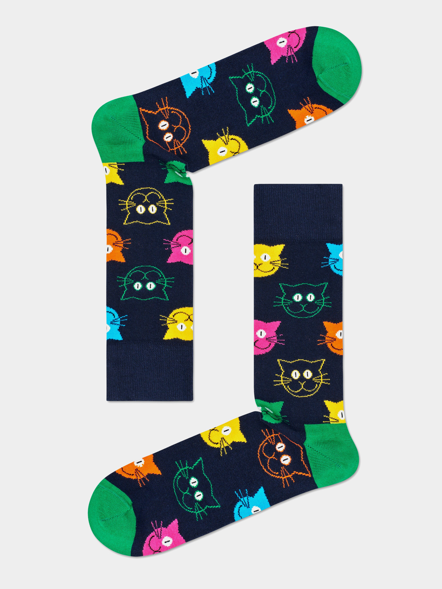 Skarpetki Happy Socks Mixed Cat 3pk (pink/black/navy)
