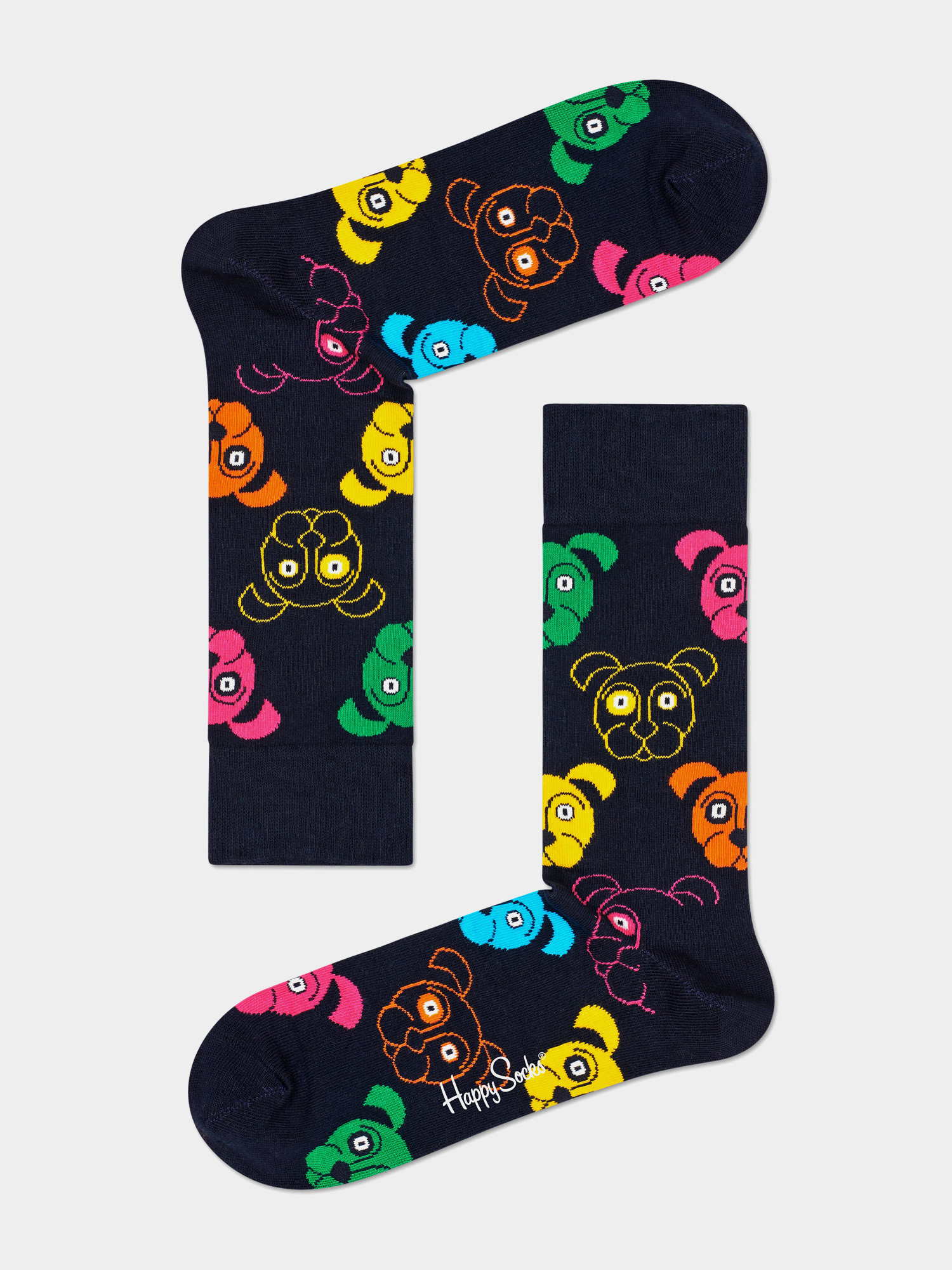 Skarpetki Happy Socks Mixed Dog 3pk (black/white/blue)