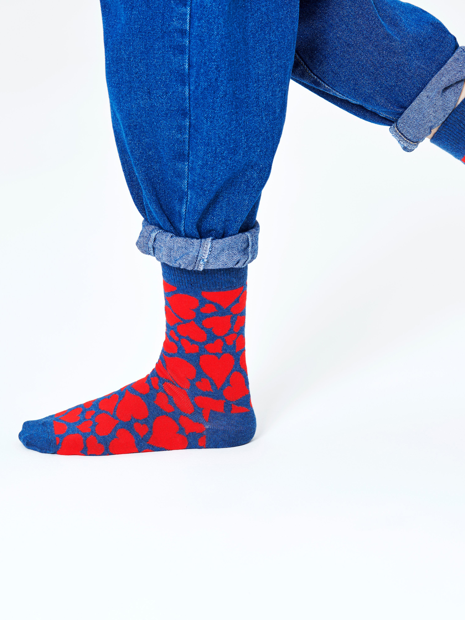 Skarpetki Happy Socks Heart (navy/red)