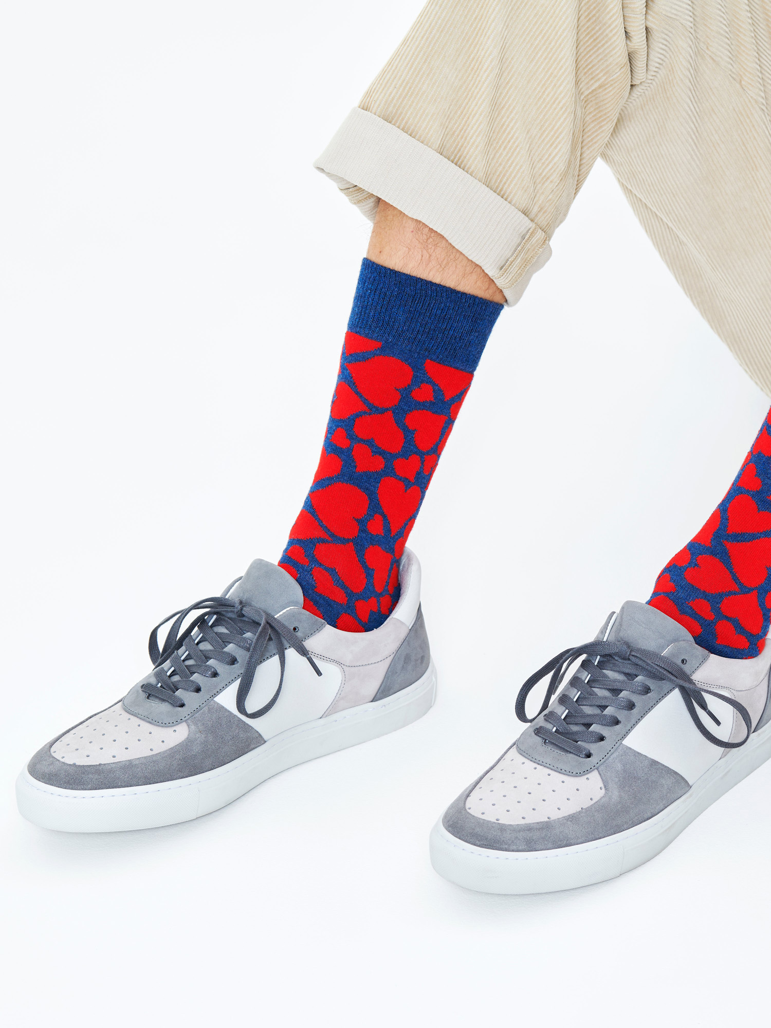 Skarpetki Happy Socks Heart (navy/red)