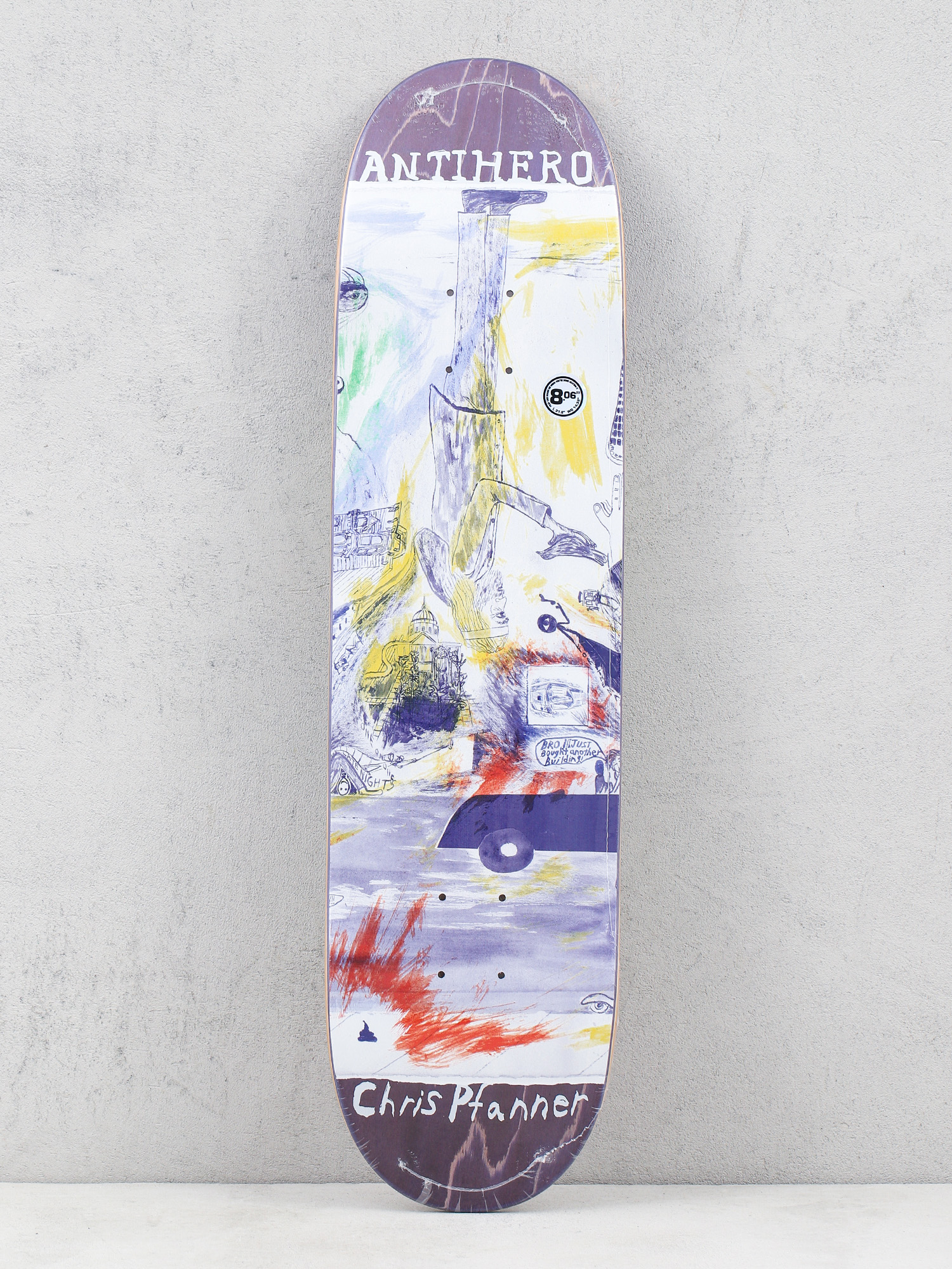 Deck Antihero Pfanner Sf Then And Now (purple)